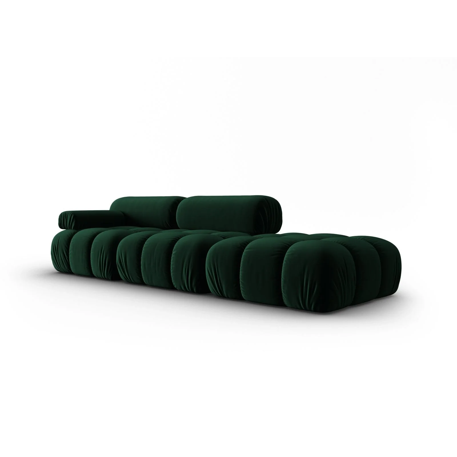 Cortina Modulares 4-Sitzer Sofa, Linke Seite, aus Samt in Rosa (Bluvel 91), 282x94 cm - Image 31