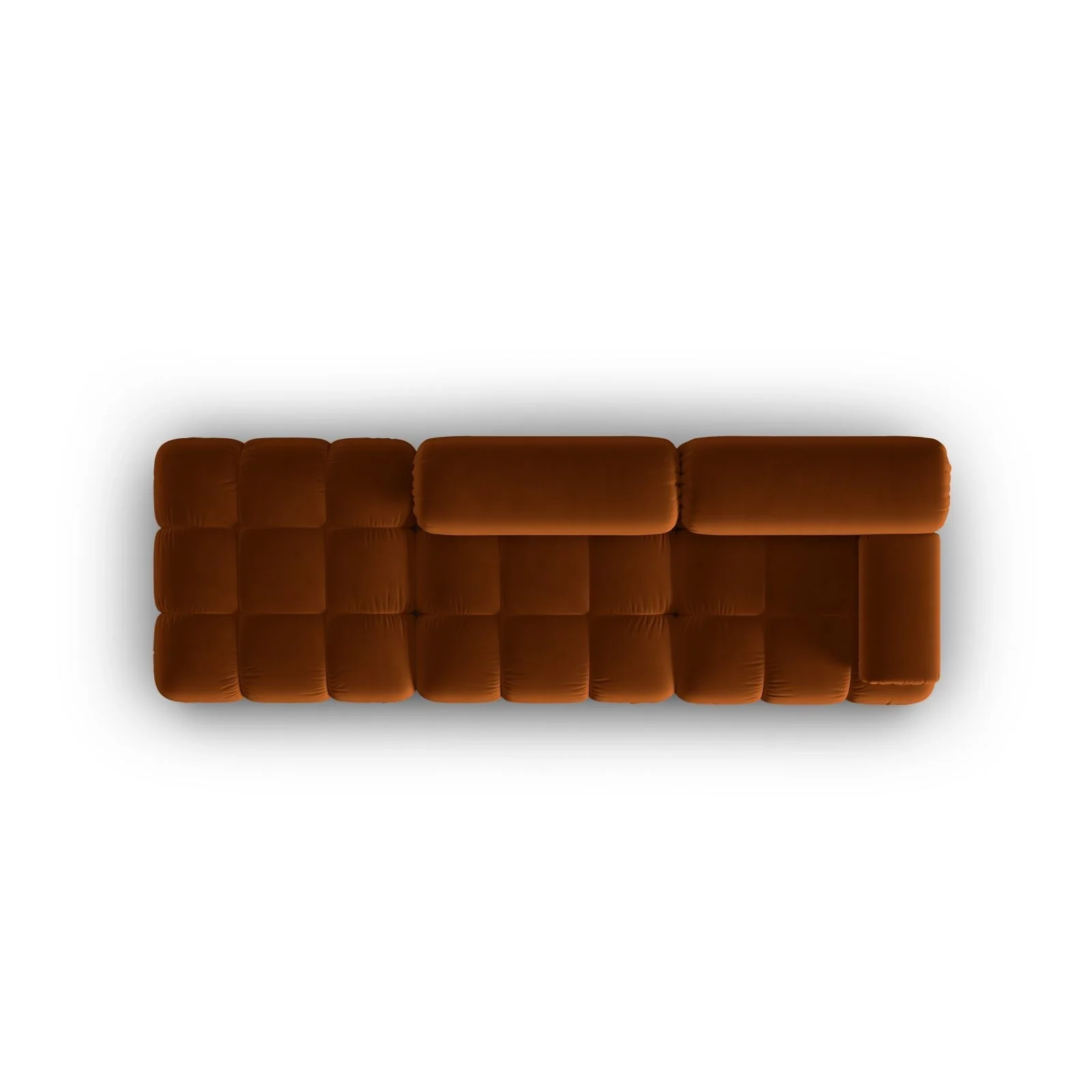 Cortina Modulares 4-Sitzer Sofa, Linke Seite, aus Samt in Rosa (Bluvel 91), 282x94 cm - Image 47