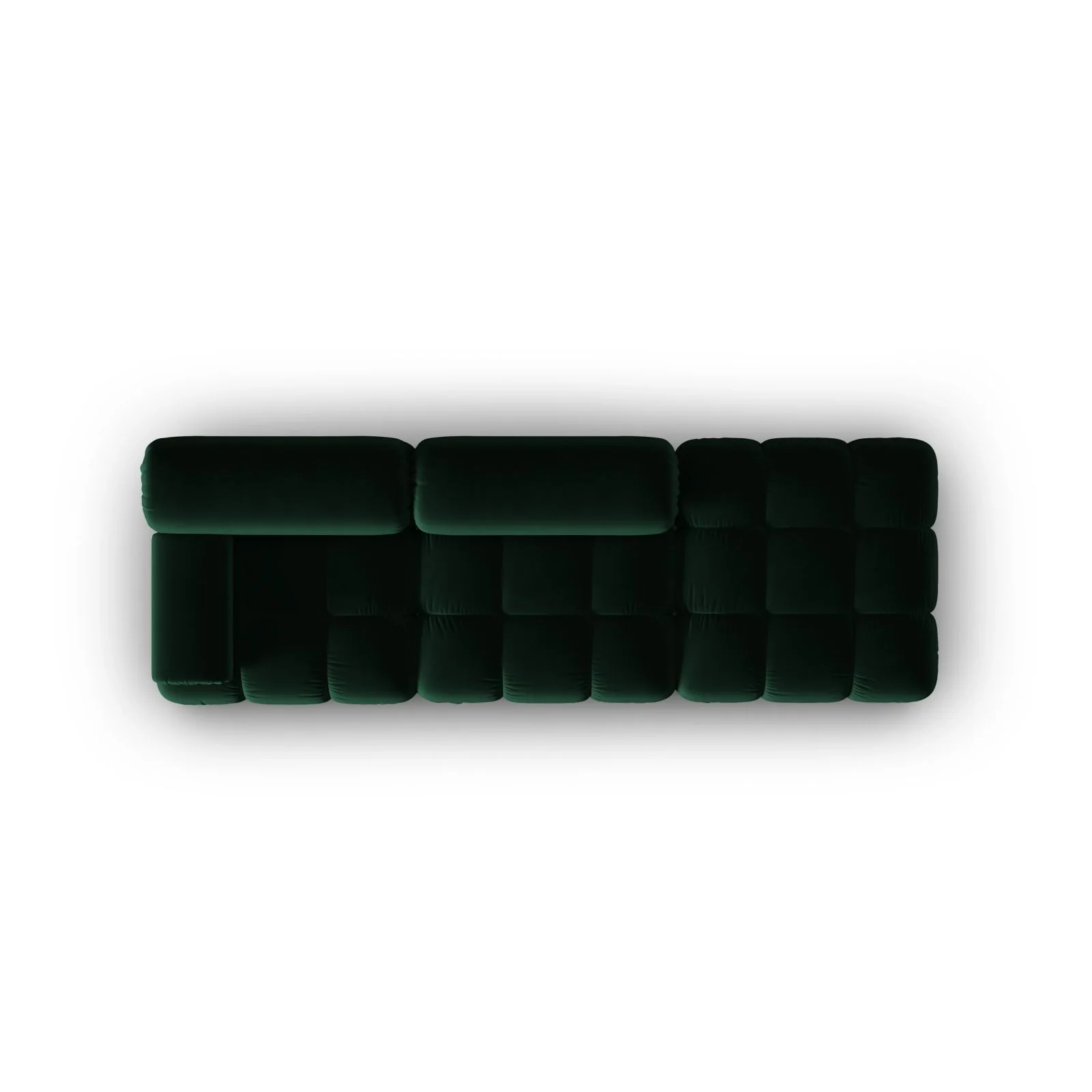 Cortina Modulares 4-Sitzer Sofa, Rechte Seite, aus Samt, 282x94 cm - Image 33