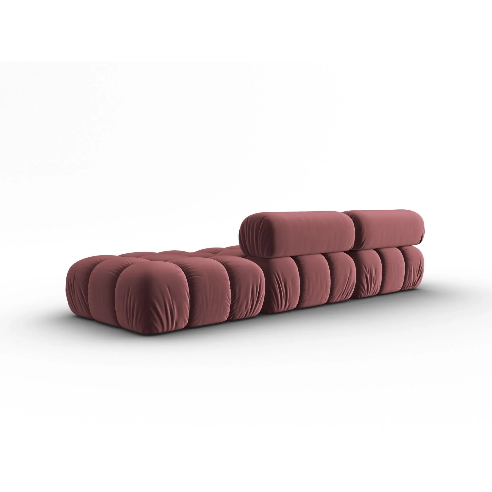 Cortina Modulares 4-Sitzer Sofa, Rechte Seite, aus Samt, 282x94 cm - Image 4