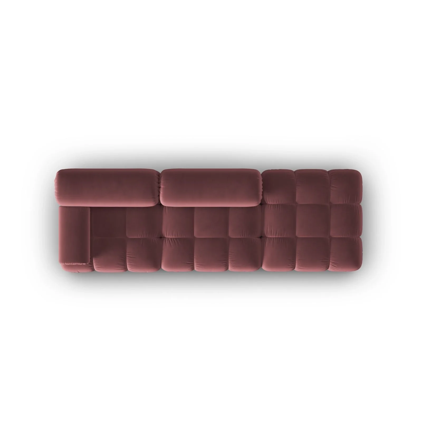 Cortina Modulares 4-Sitzer Sofa, Rechte Seite, aus Samt, 282x94 cm - Image 5