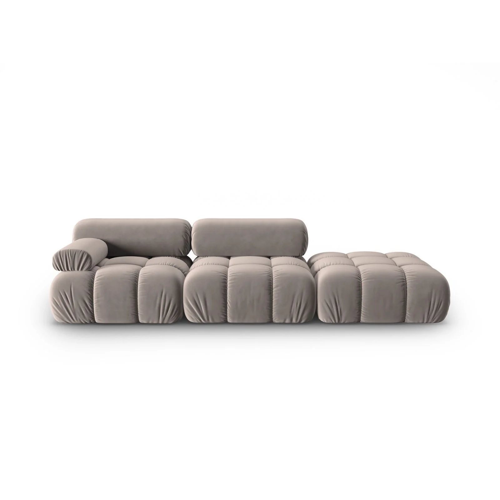 Cortina Modulares 4-Sitzer Sofa, Rechte Seite, aus Samt, 282x94 cm - Image 57
