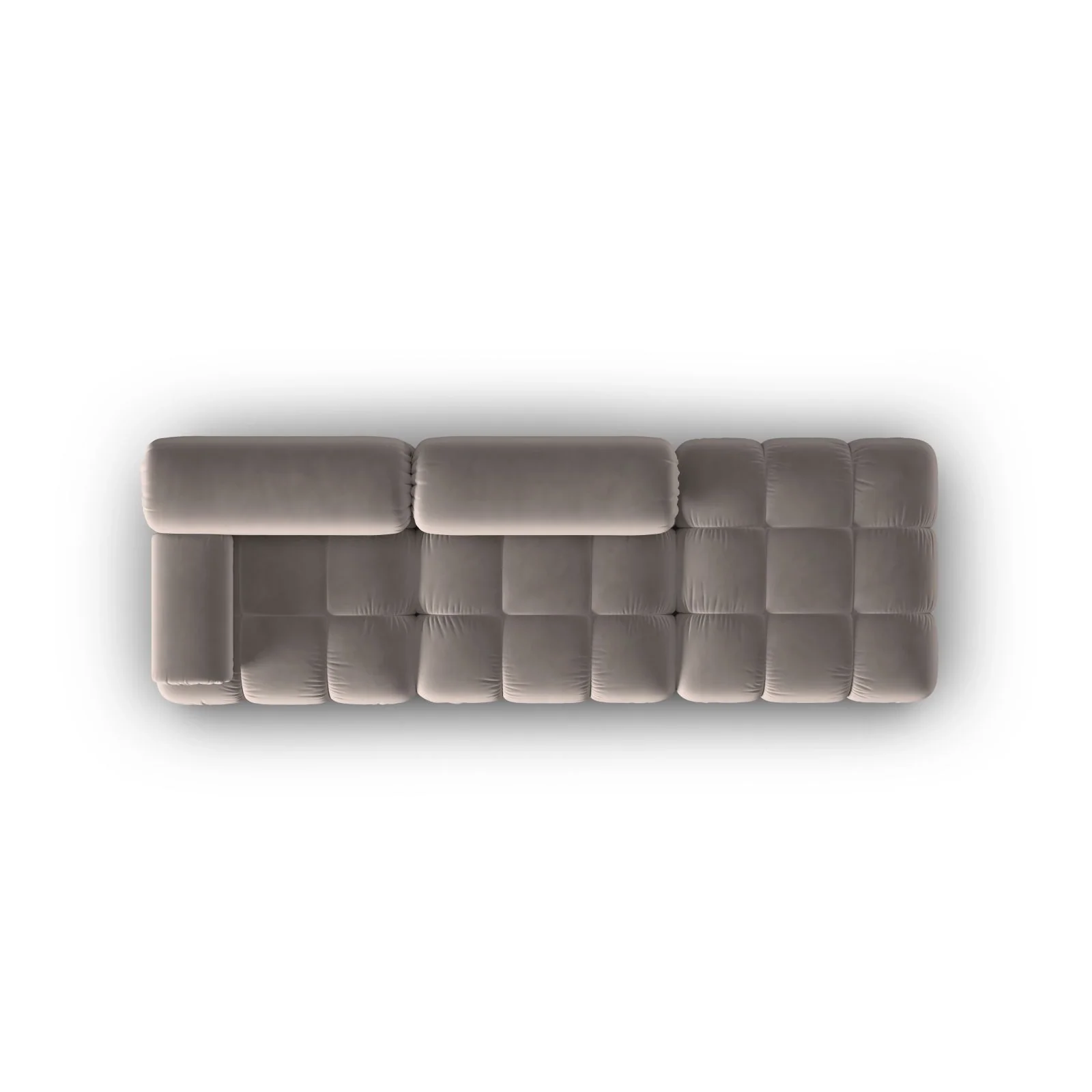 Cortina Modulares 4-Sitzer Sofa, Rechte Seite, aus Samt, 282x94 cm - Image 61