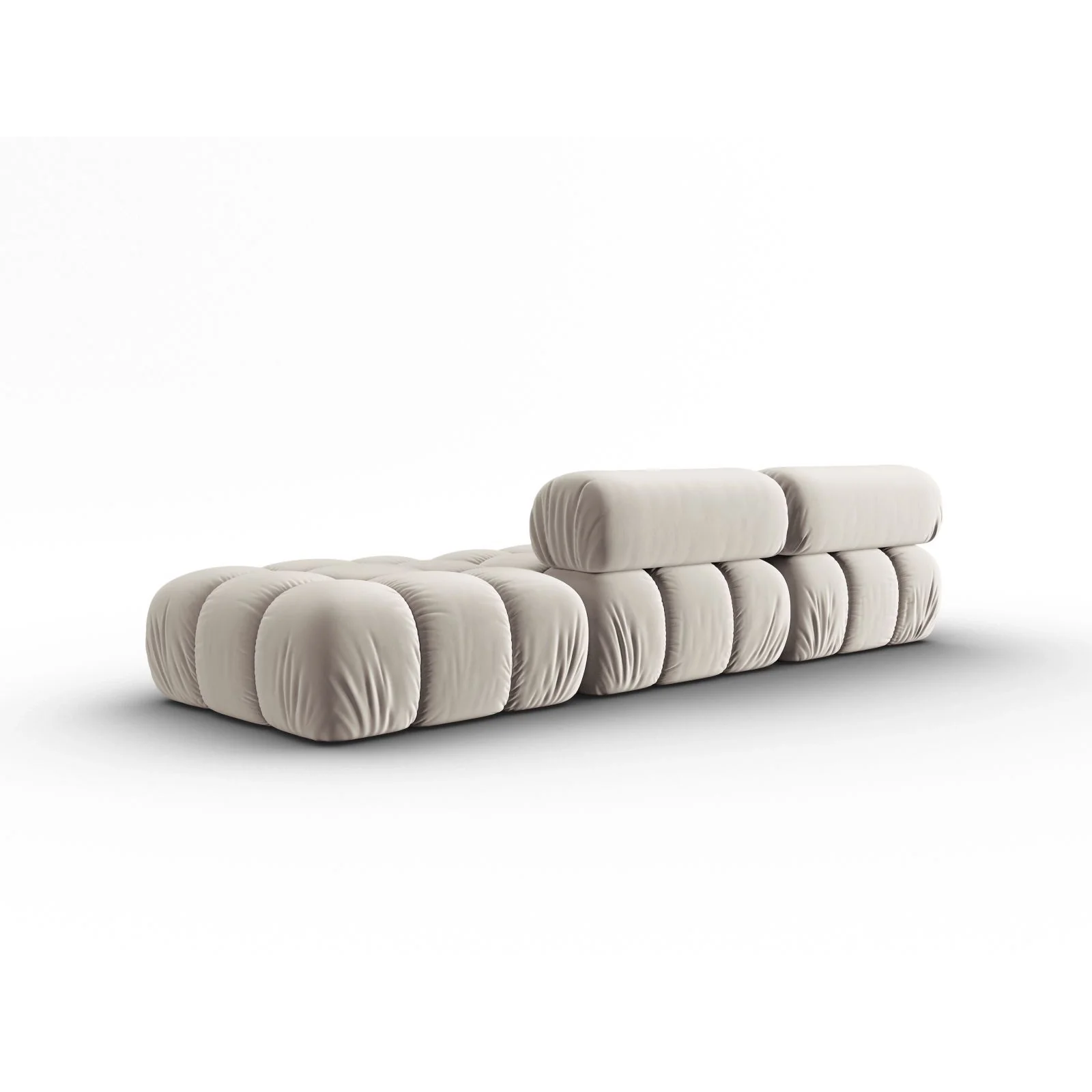 Cortina Modulares 4-Sitzer Sofa, Rechte Seite, aus Samt, 282x94 cm - Image 67