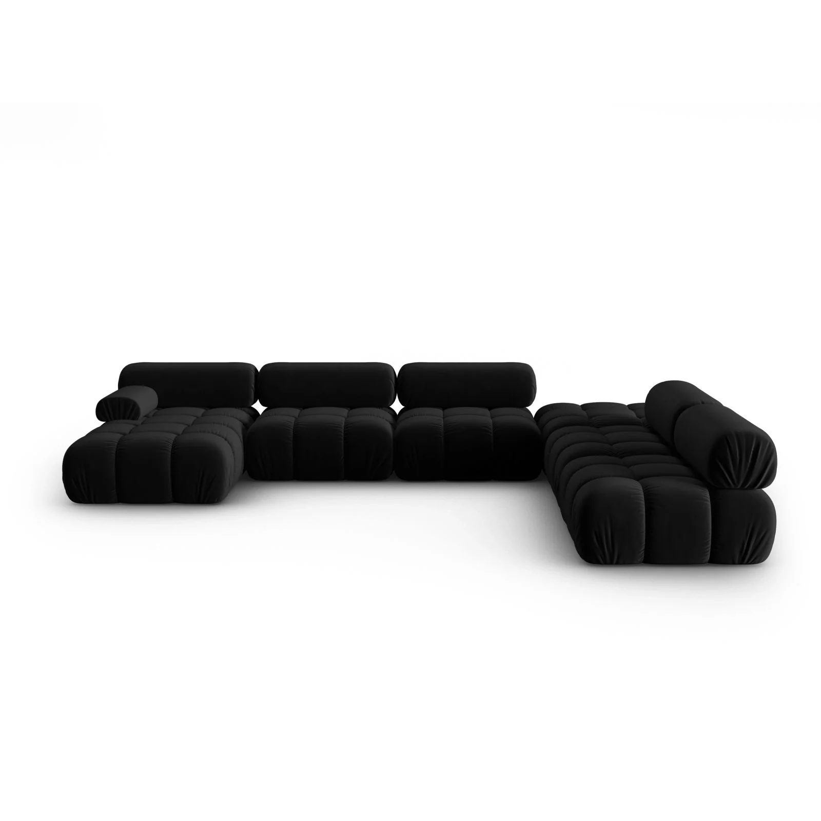 Cortina Modulares 7-Sitzer Panoramasofa, Rechte Seite, aus Samt, 376x282 cm - Image 17