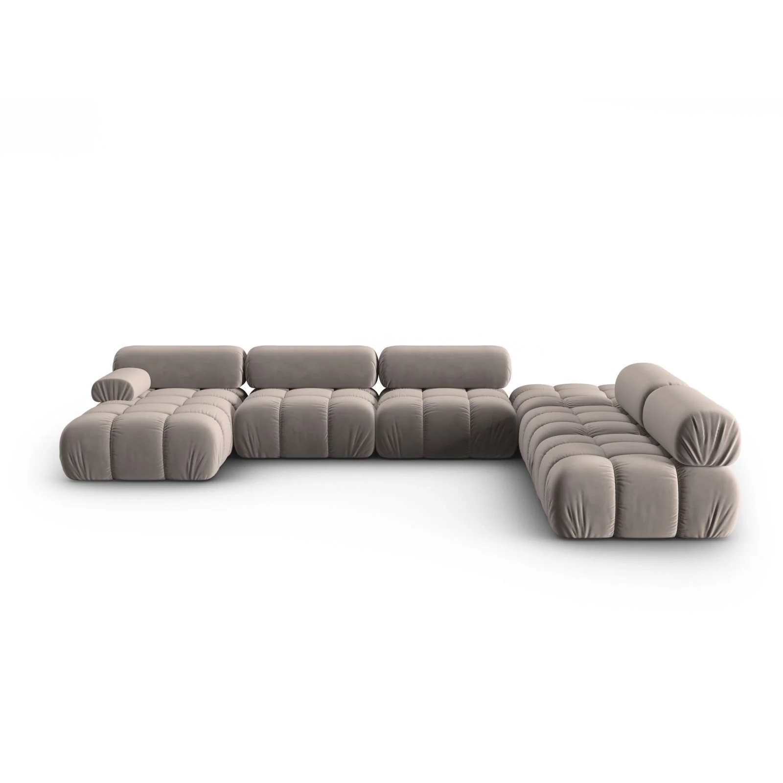 Cortina Modulares 7-Sitzer Panoramasofa, Rechte Seite, aus Samt, 376x282 cm - Image 65