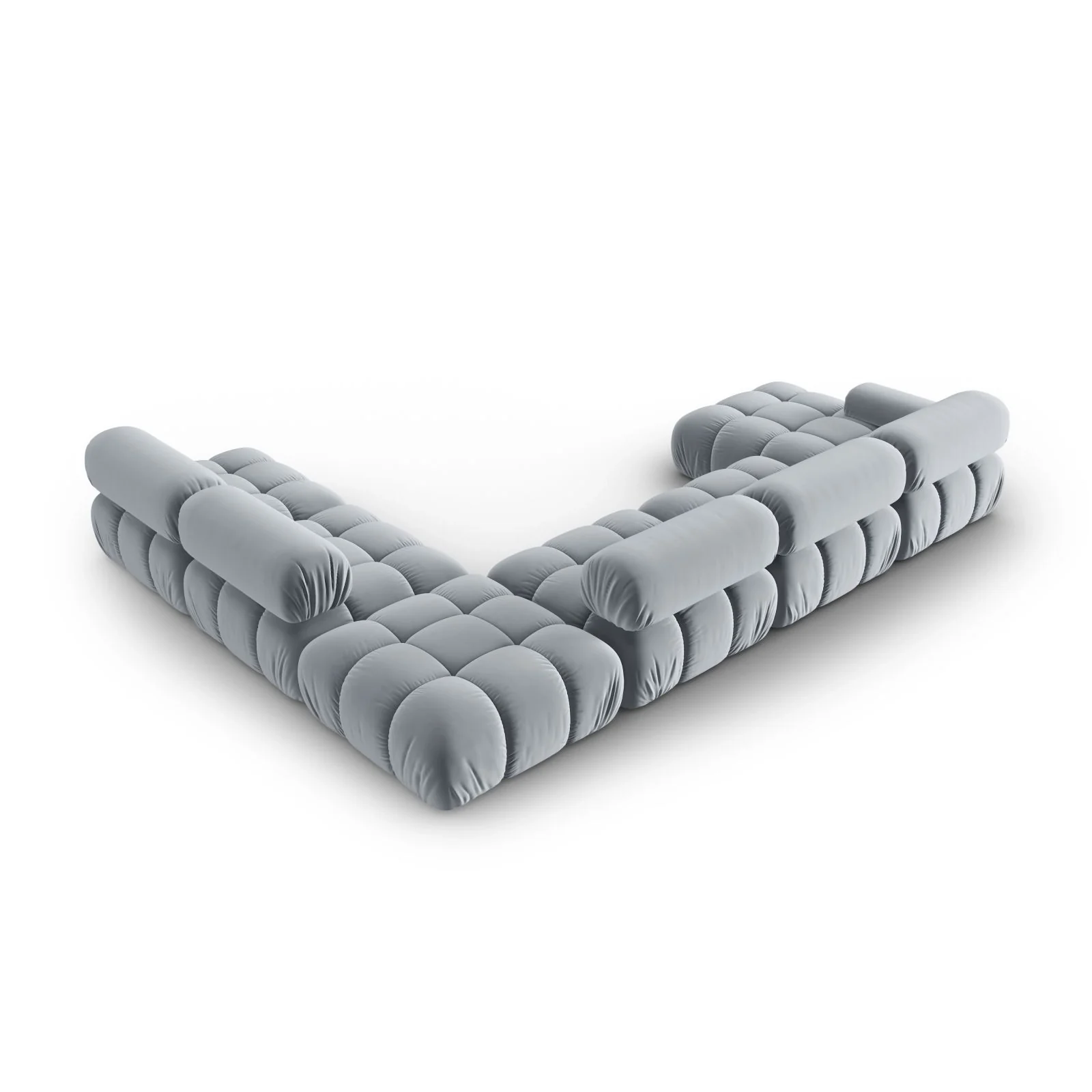 Cortina Modulares 7-Sitzer Panoramasofa, Rechte Seite, aus Samt, 376x282 cm - Image 85