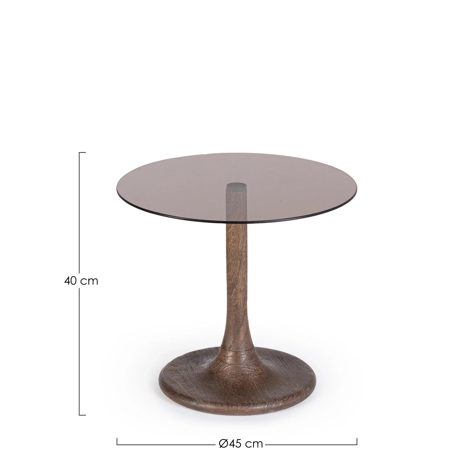 Couchtisch Braun rund 45x45 Aberdeen - Image 3