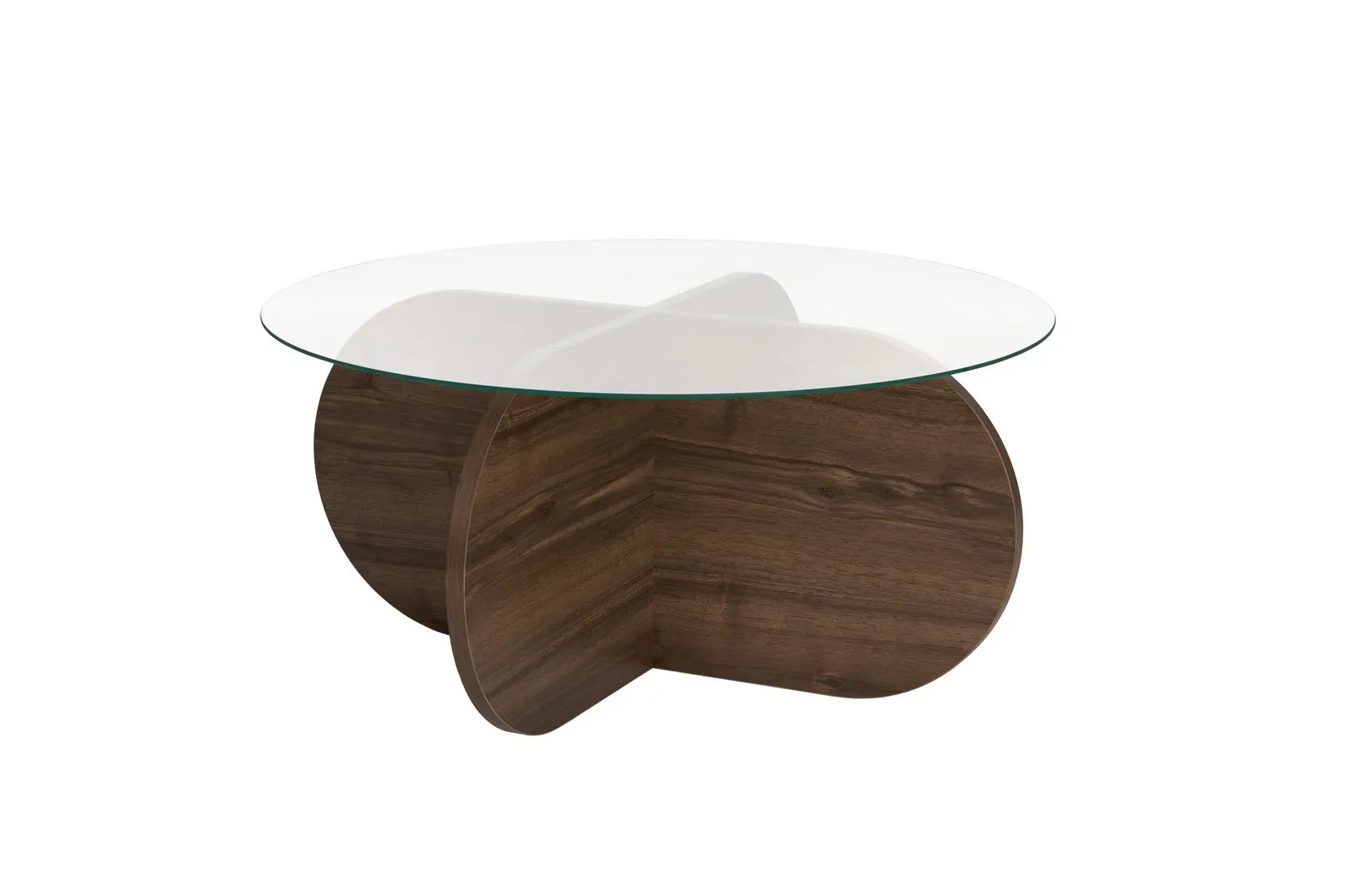 Couchtisch Aeris aus Holz und gehärtetem Glas, 75×75×35 cm - Image 29