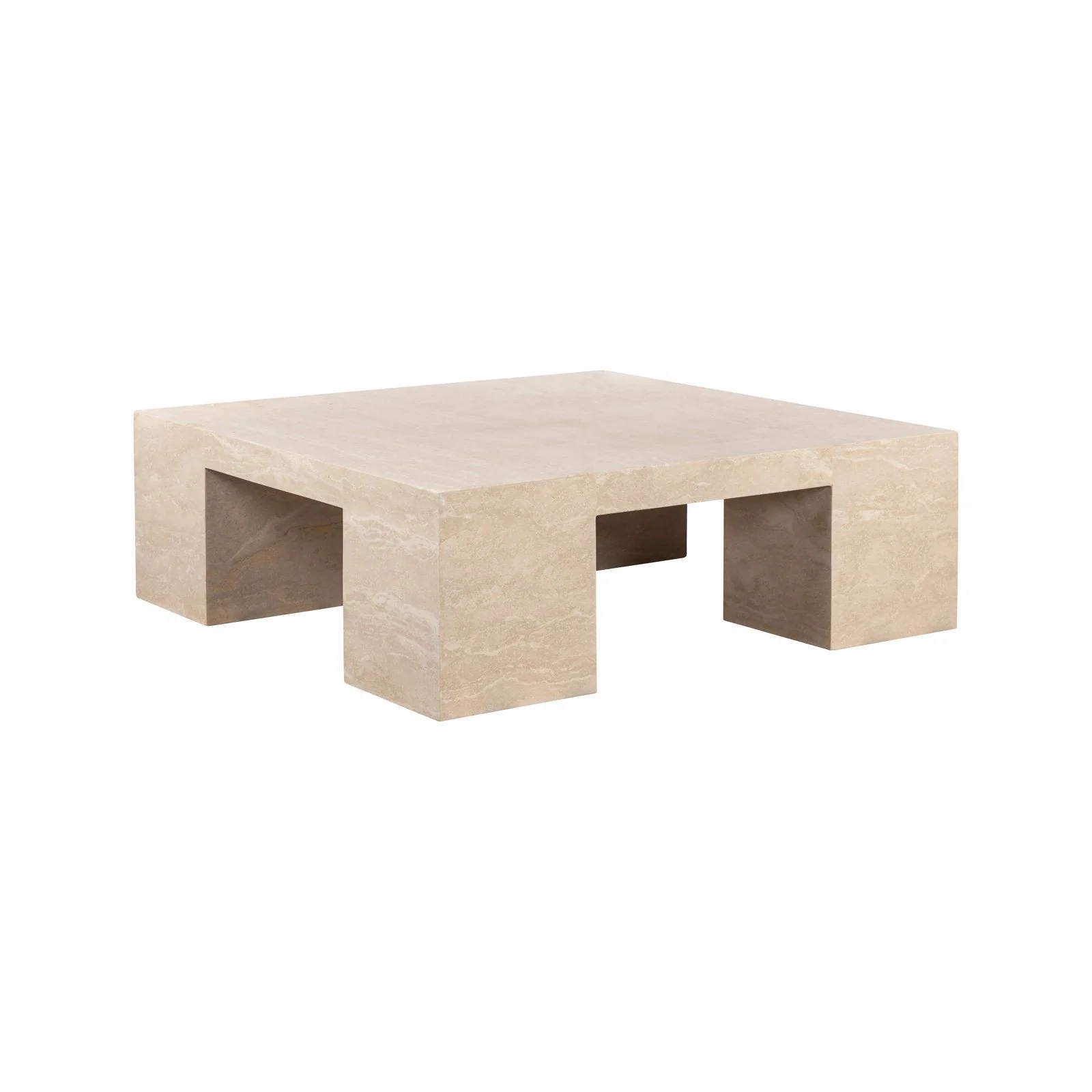 Couchtisch Alexander Jones (Biltmore) in beige, 110x110x37 cm