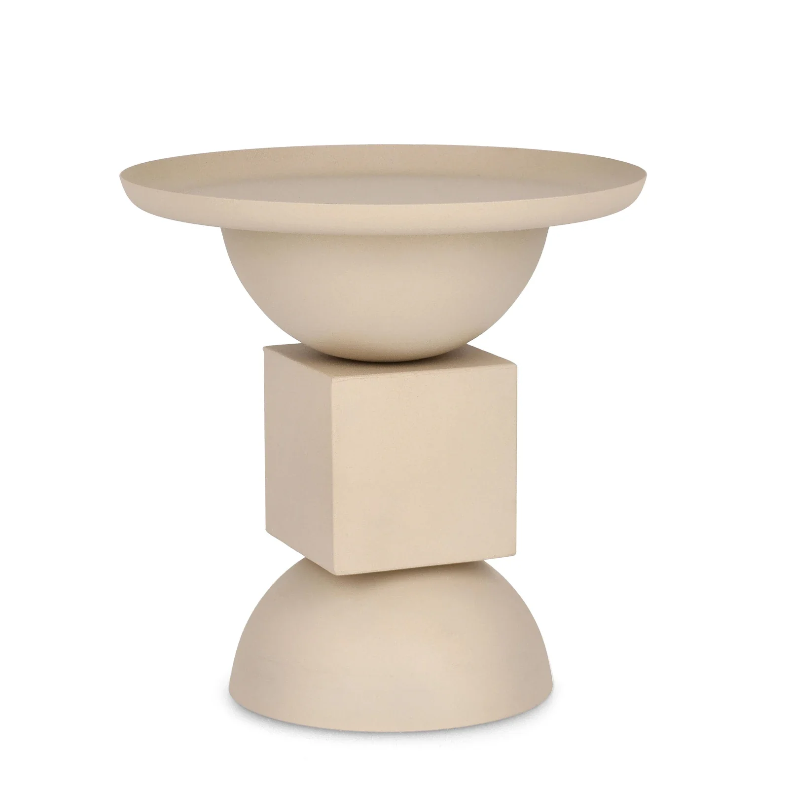 Couchtisch Beige rund 40,5x40,5 Alka