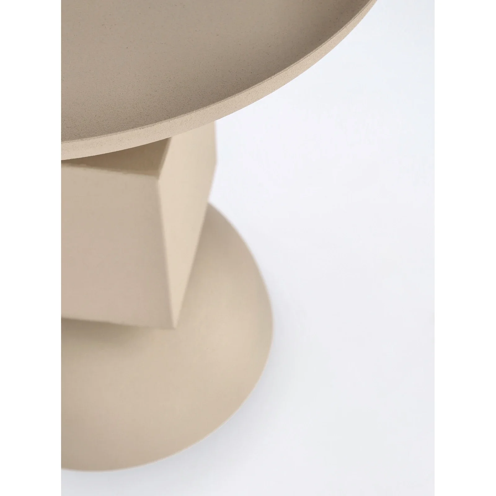Couchtisch Beige rund 40,5x40,5 Alka - Image 4
