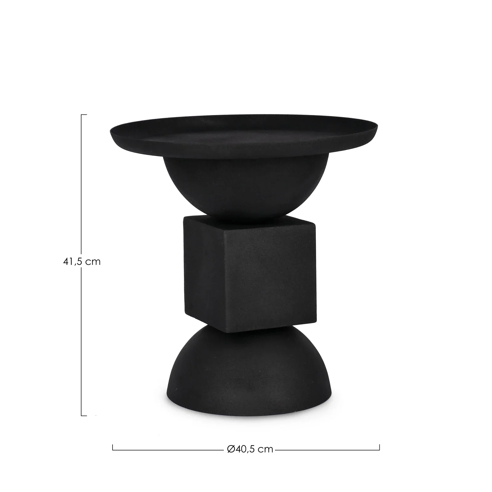 Couchtisch Schwarz rund 40,5x40,5 Alka - Image 4