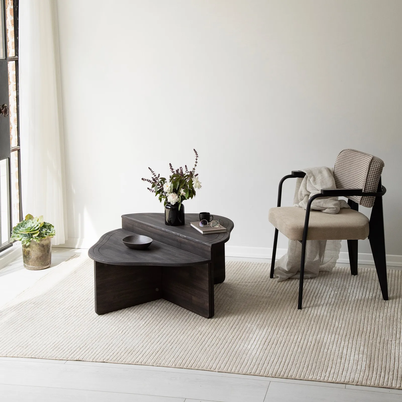 Couchtisch Altopiano aus massivem Kiefernholz, 90×45×40 cm - Image 11