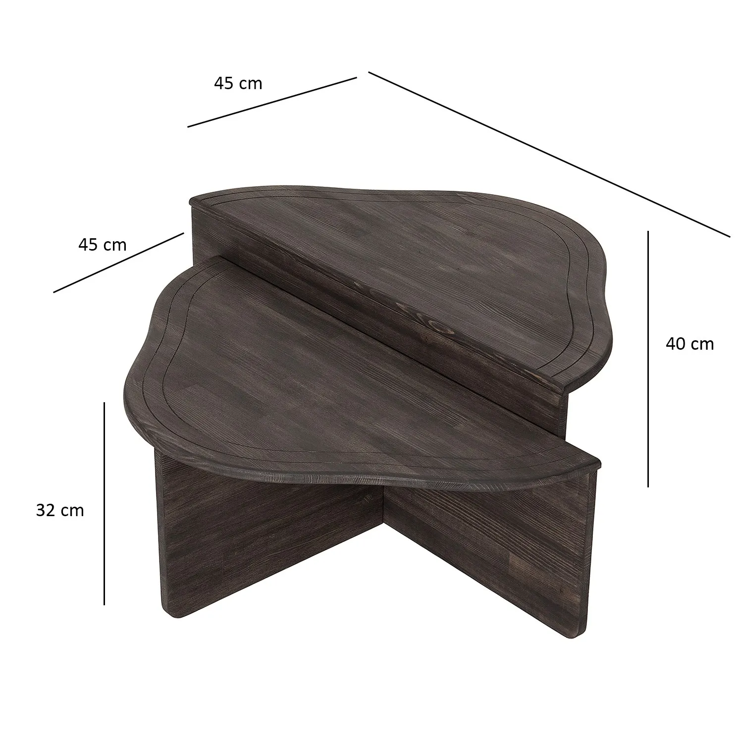 Couchtisch Altopiano aus massivem Kiefernholz, 90×45×40 cm - Image 15