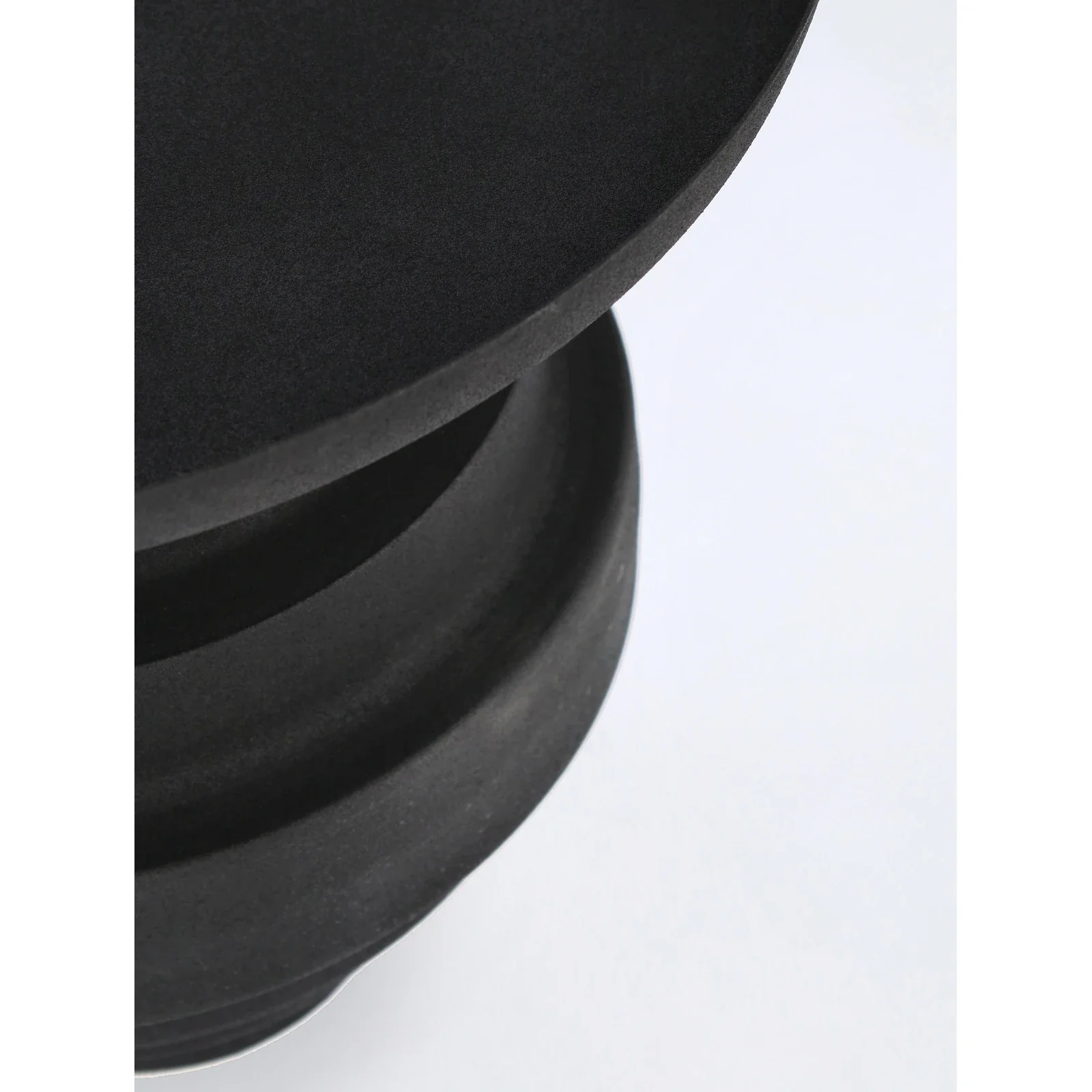 Couchtisch Schwarz rund 40x40 Amba - Image 4
