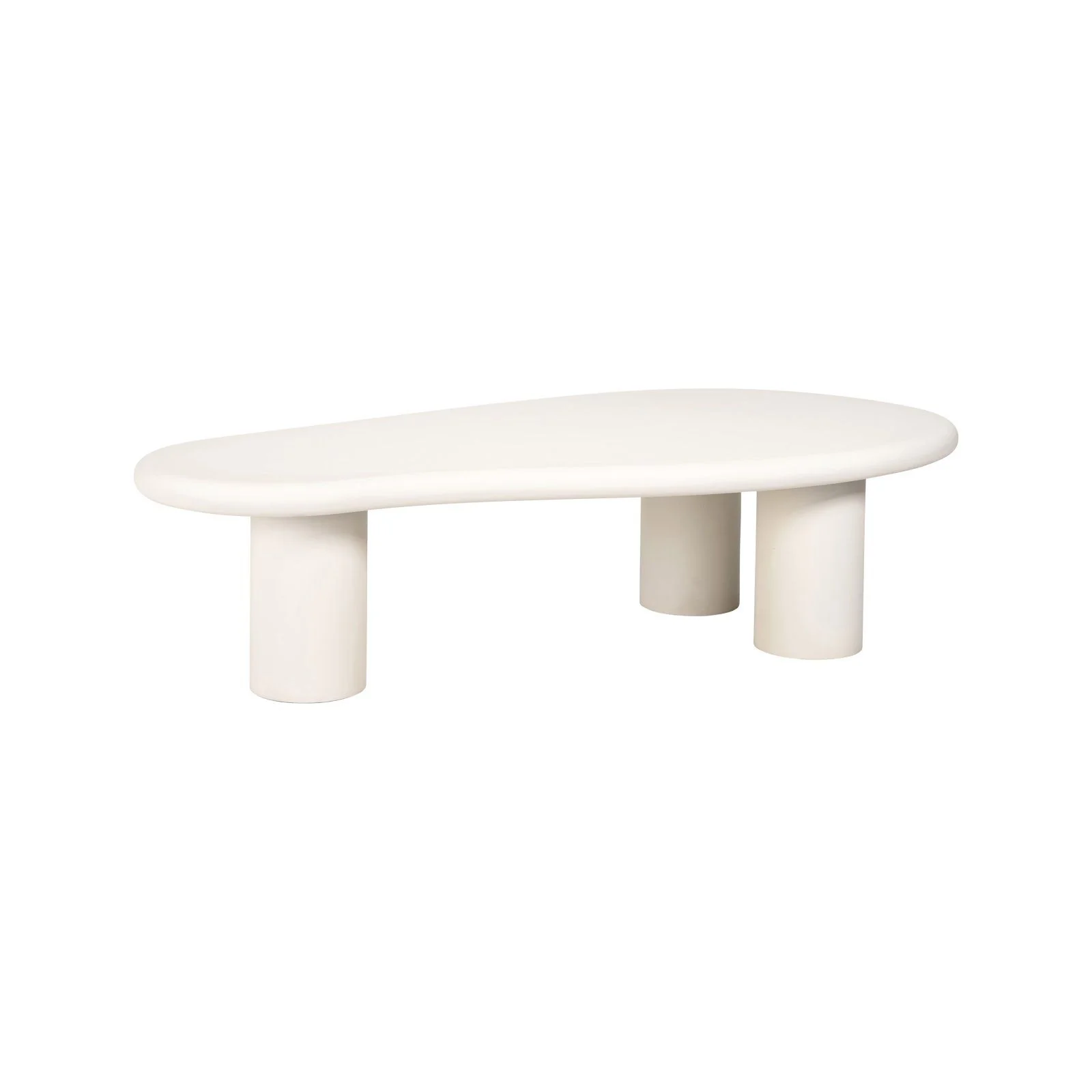 Couchtisch Bloomstone in weiß, 160x80x40 cm
