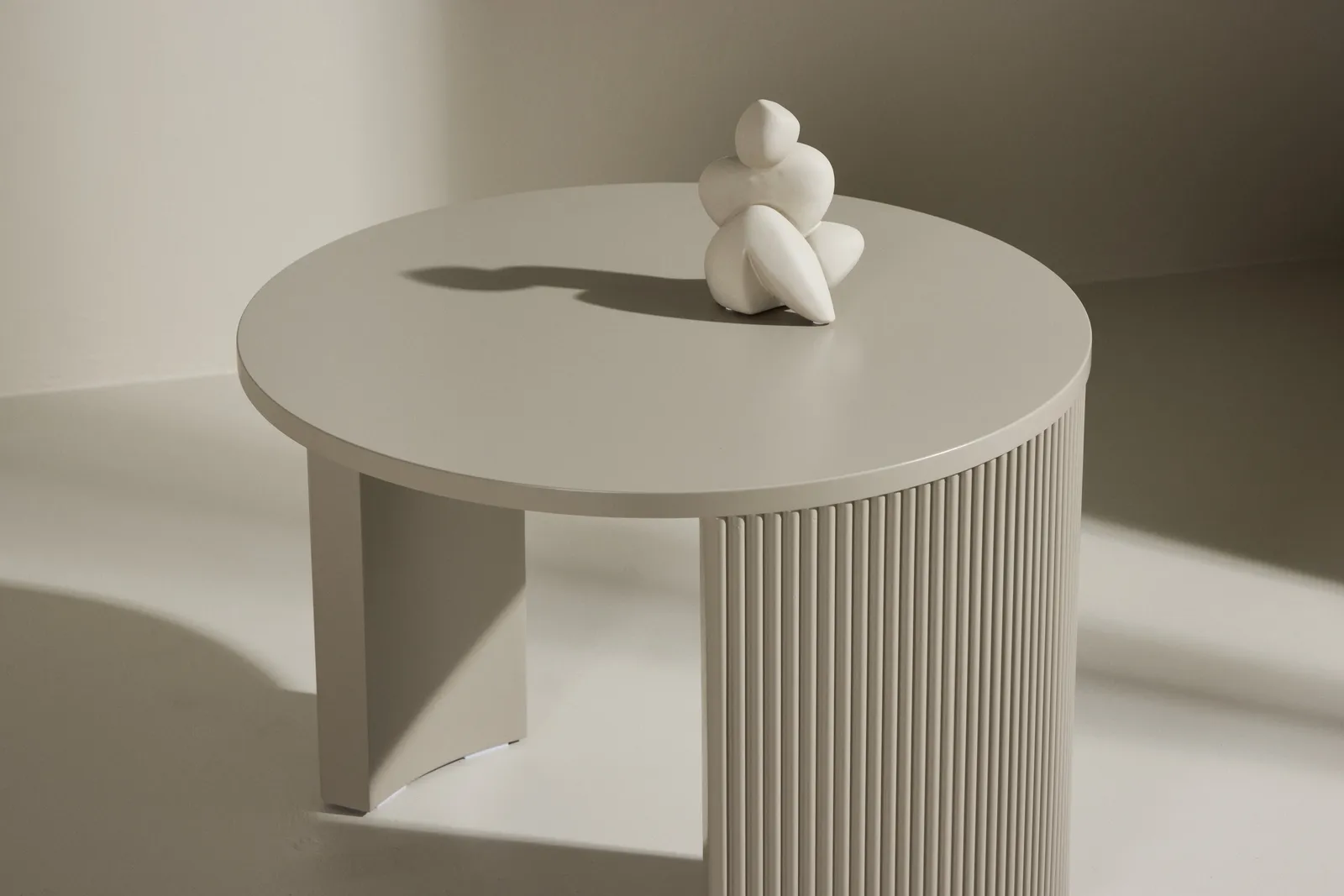 Couchtisch Bristol in beige ⌀60 - Image 4
