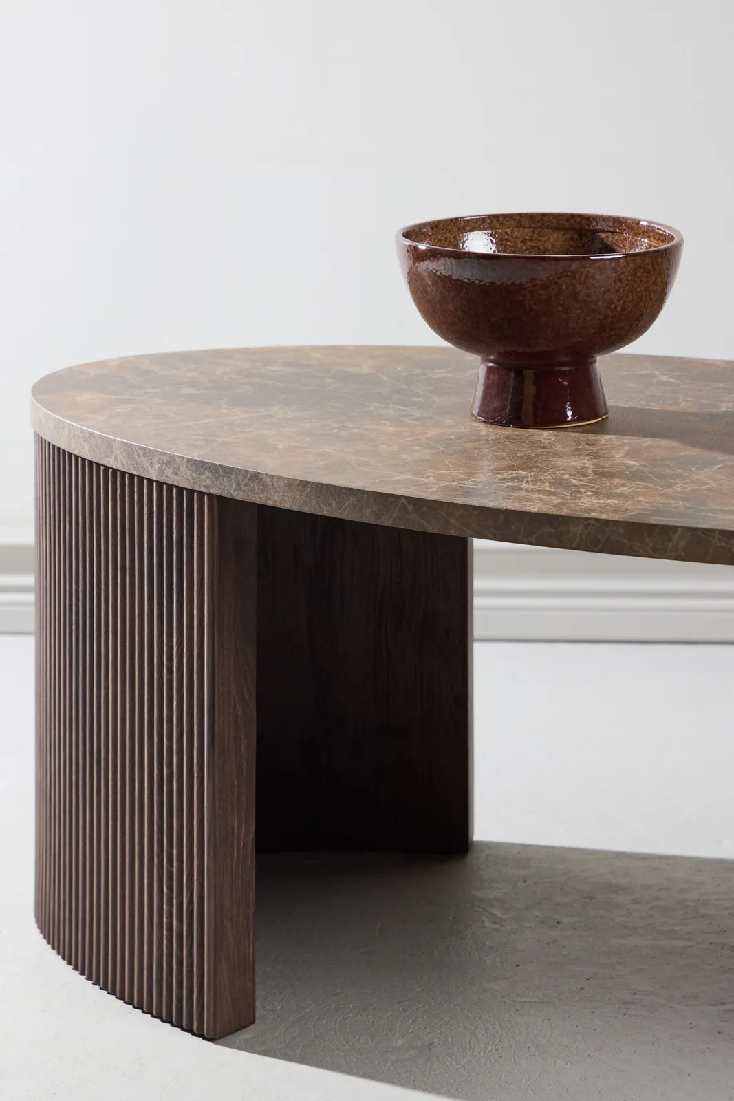 Couchtisch Bristol mit Mokka- und Steinlook, 60x120x45 cm - Image 3