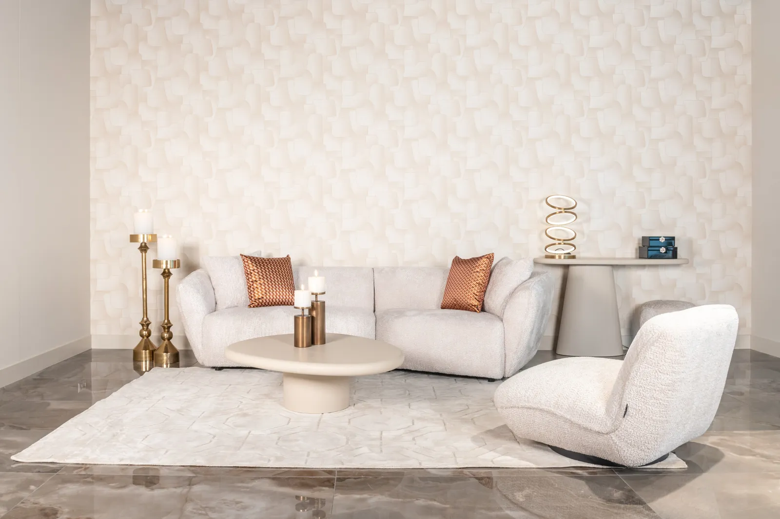 Couchtisch Clayton in beige, 110x90x34 cm - Image 2