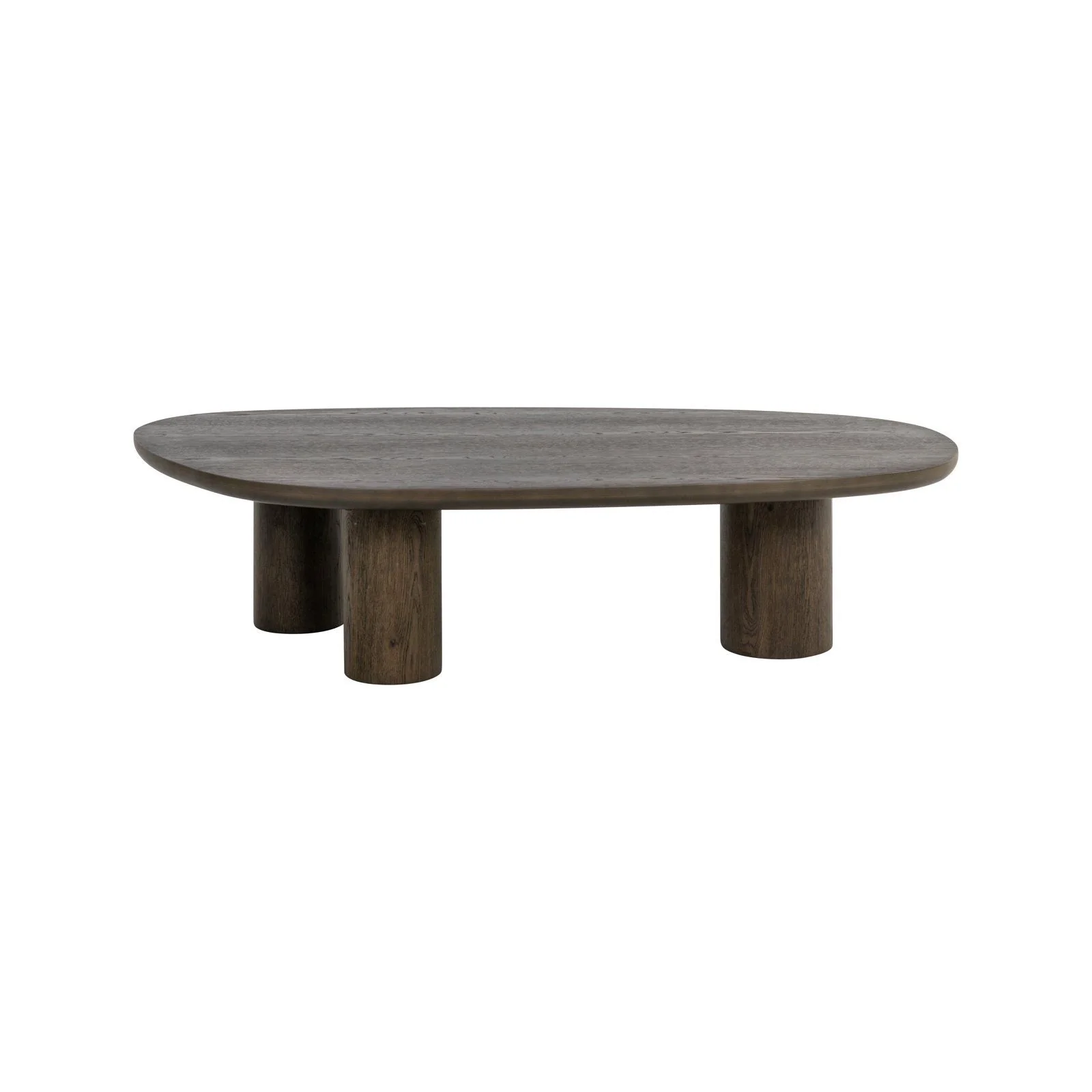 Couchtisch Ellington aus Eichenfurnier in dunkelbraun, 150x80x36 cm