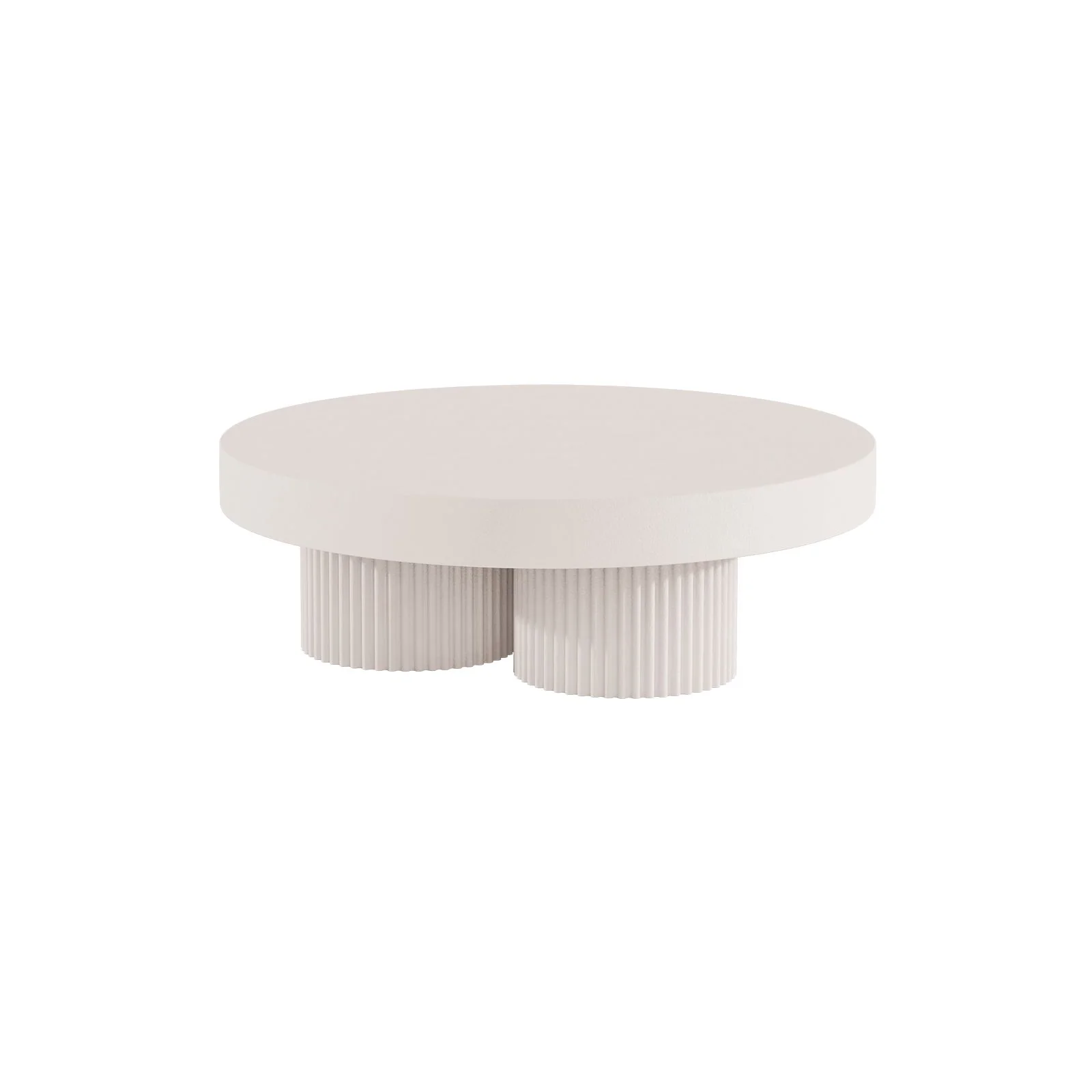 Couchtisch Gear aus Beton, rund, 120×120×39 cm