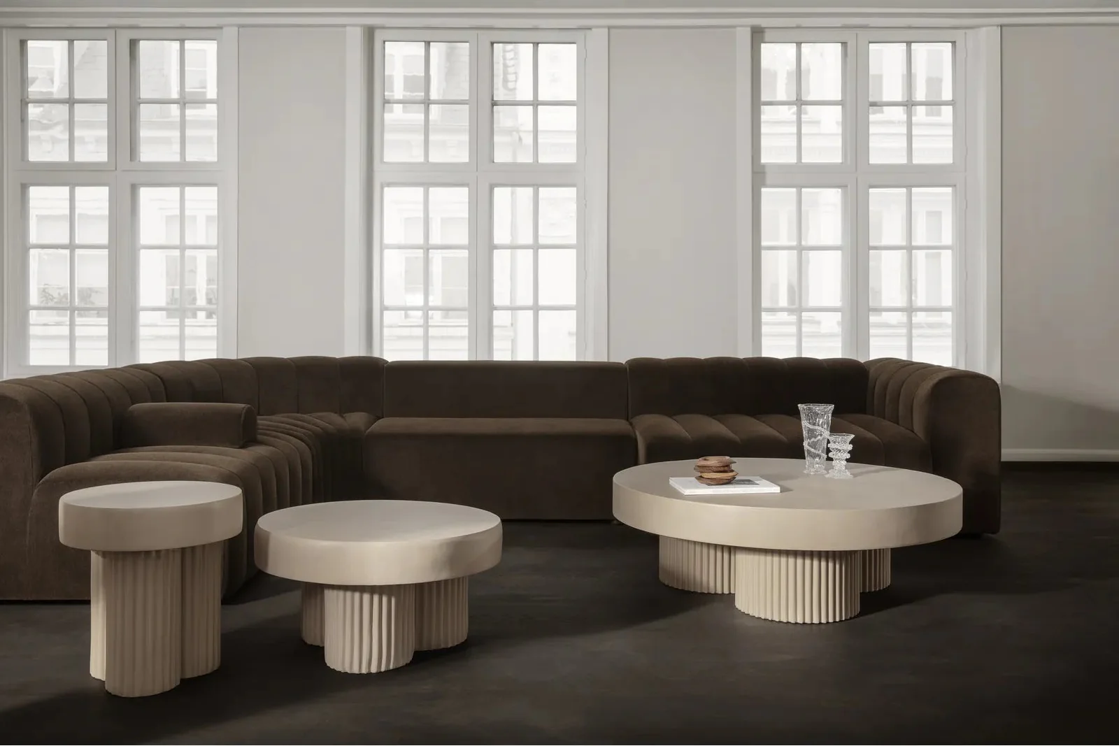 Couchtisch Gear aus Beton, rund, 120×120×39 cm - Image 7