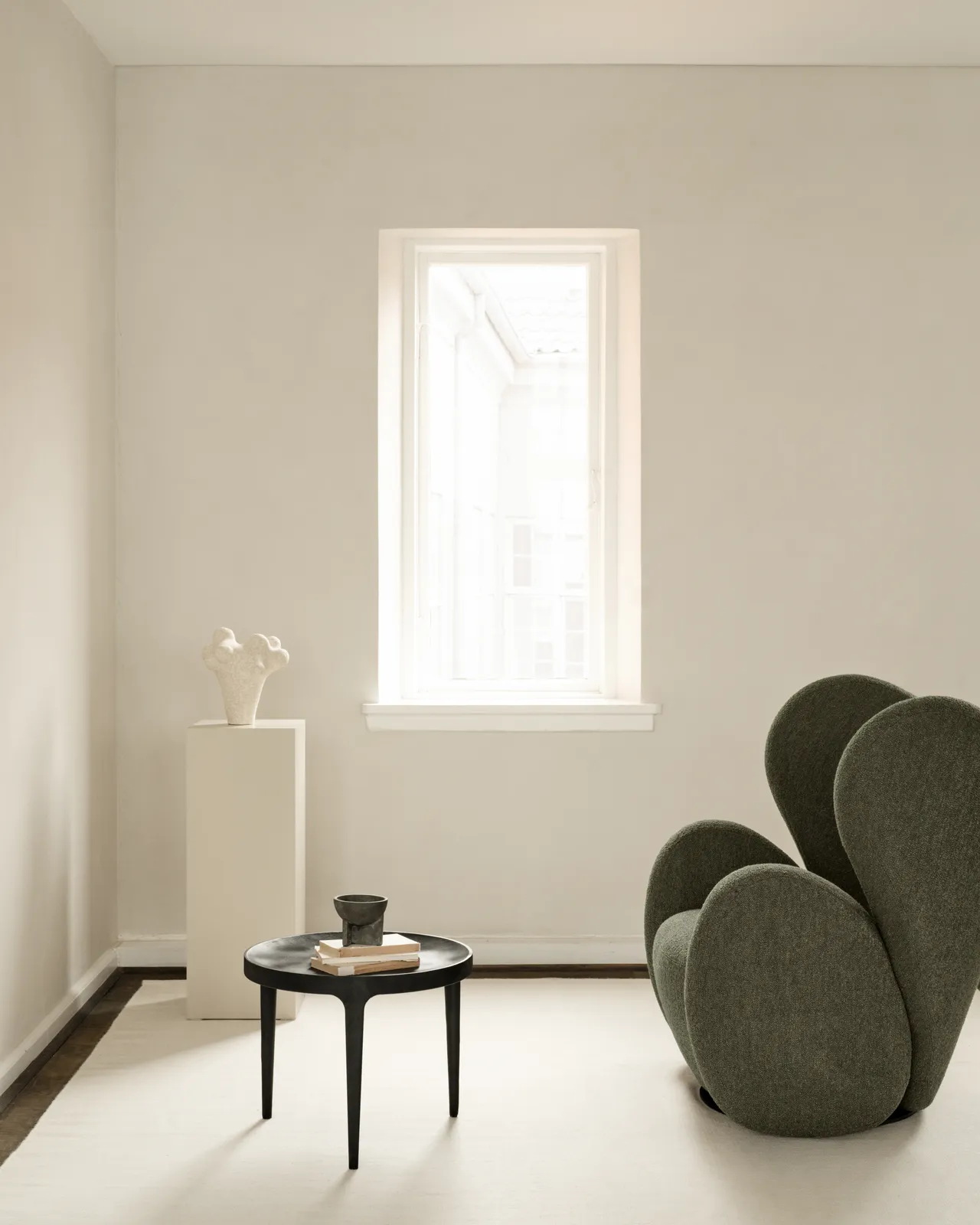 Couchtisch Ghost aus Aluminium in Schwarz, 50×50×40 cm - Image 5
