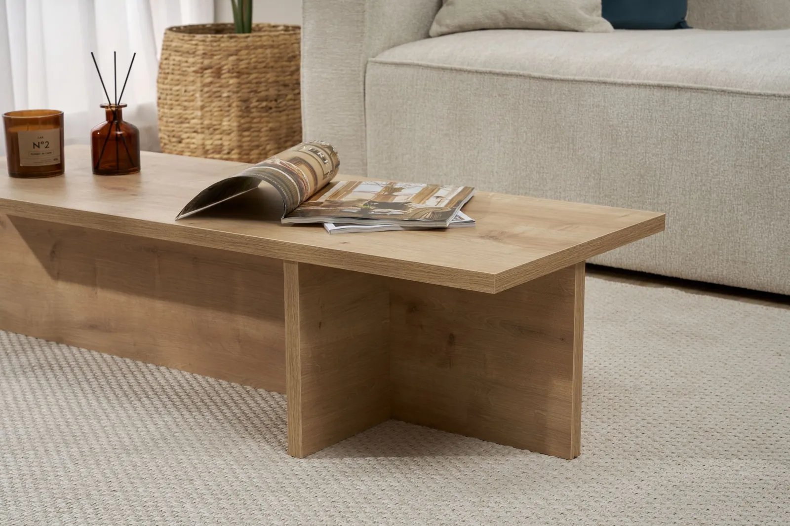Couchtisch Harbor aus Holz, 120×45×30 cm - Image 12