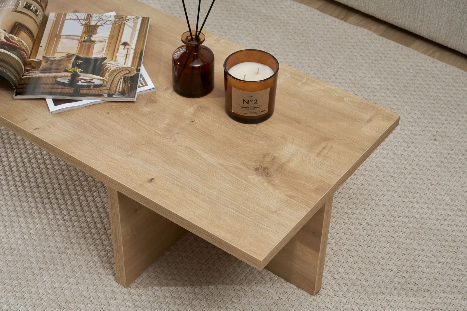 Couchtisch Harbor aus Holz, 120×45×30 cm - Image 13