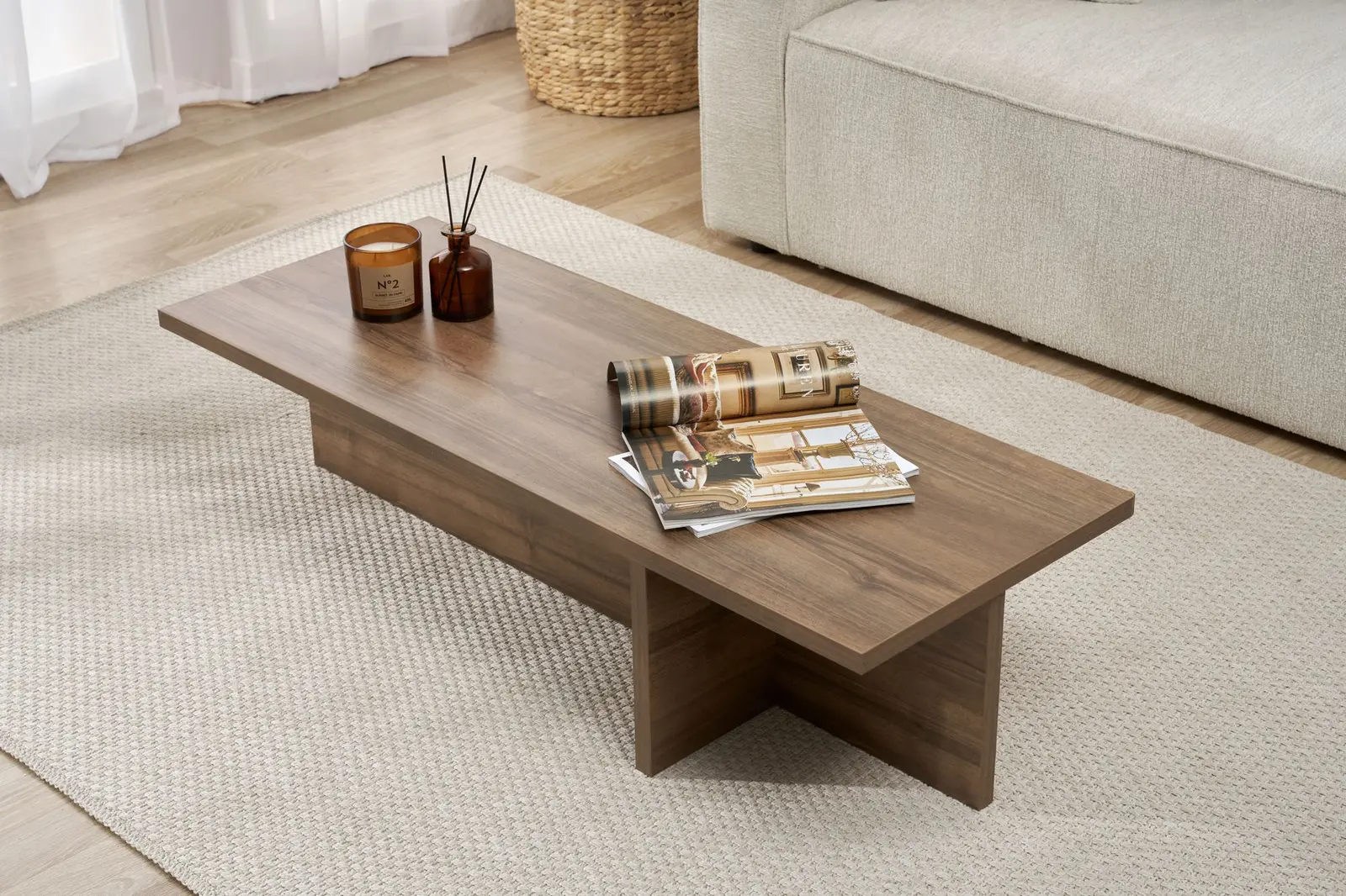 Couchtisch Harbor aus Holz, 120×45×30 cm - Image 27