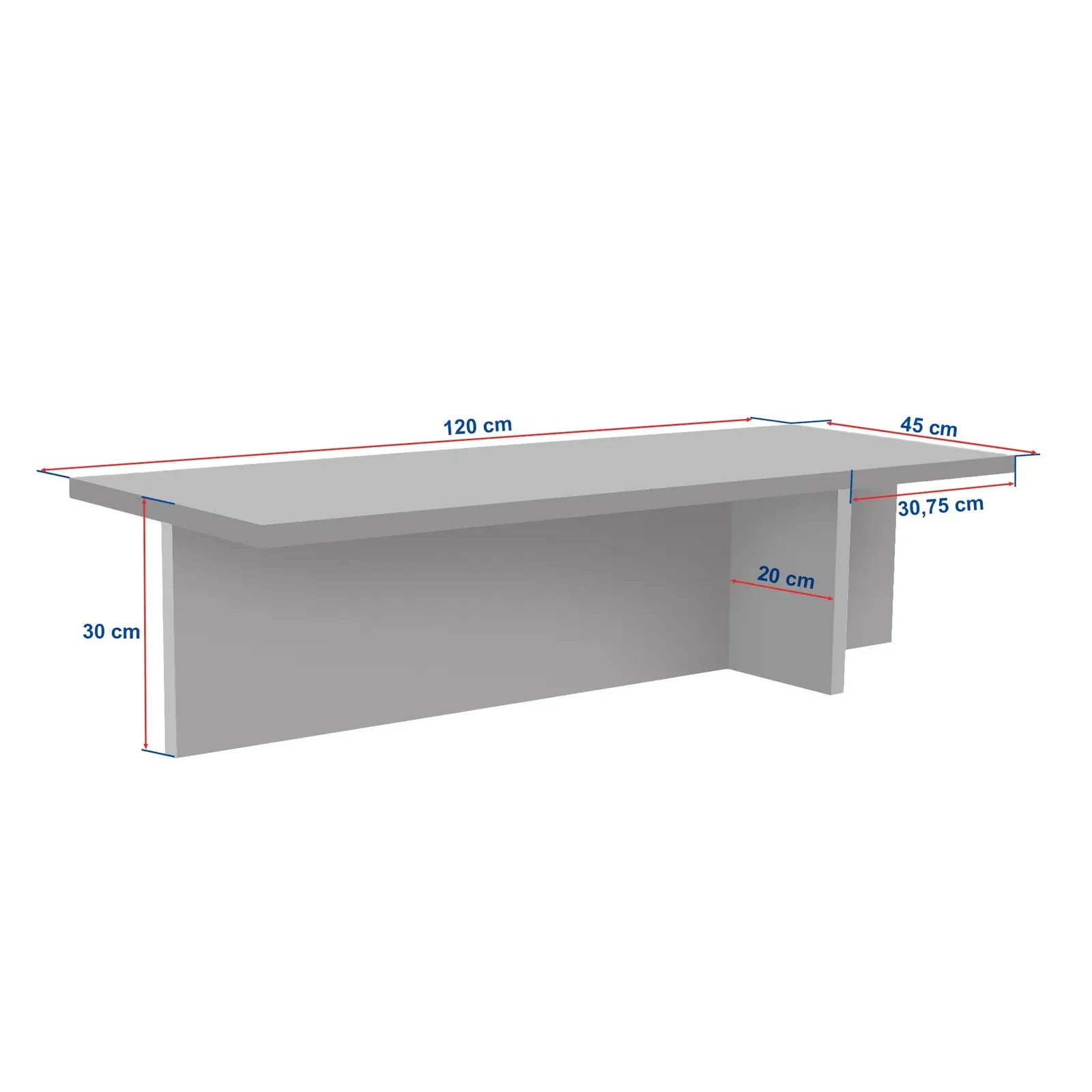 Couchtisch Harbor aus Holz, 120×45×30 cm - Image 32