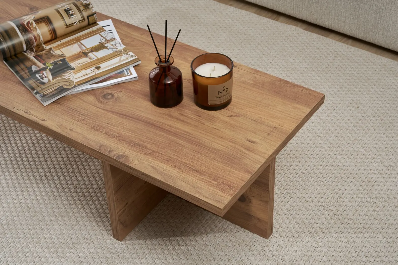 Couchtisch Harbor aus Holz, 120×45×30 cm - Image 5