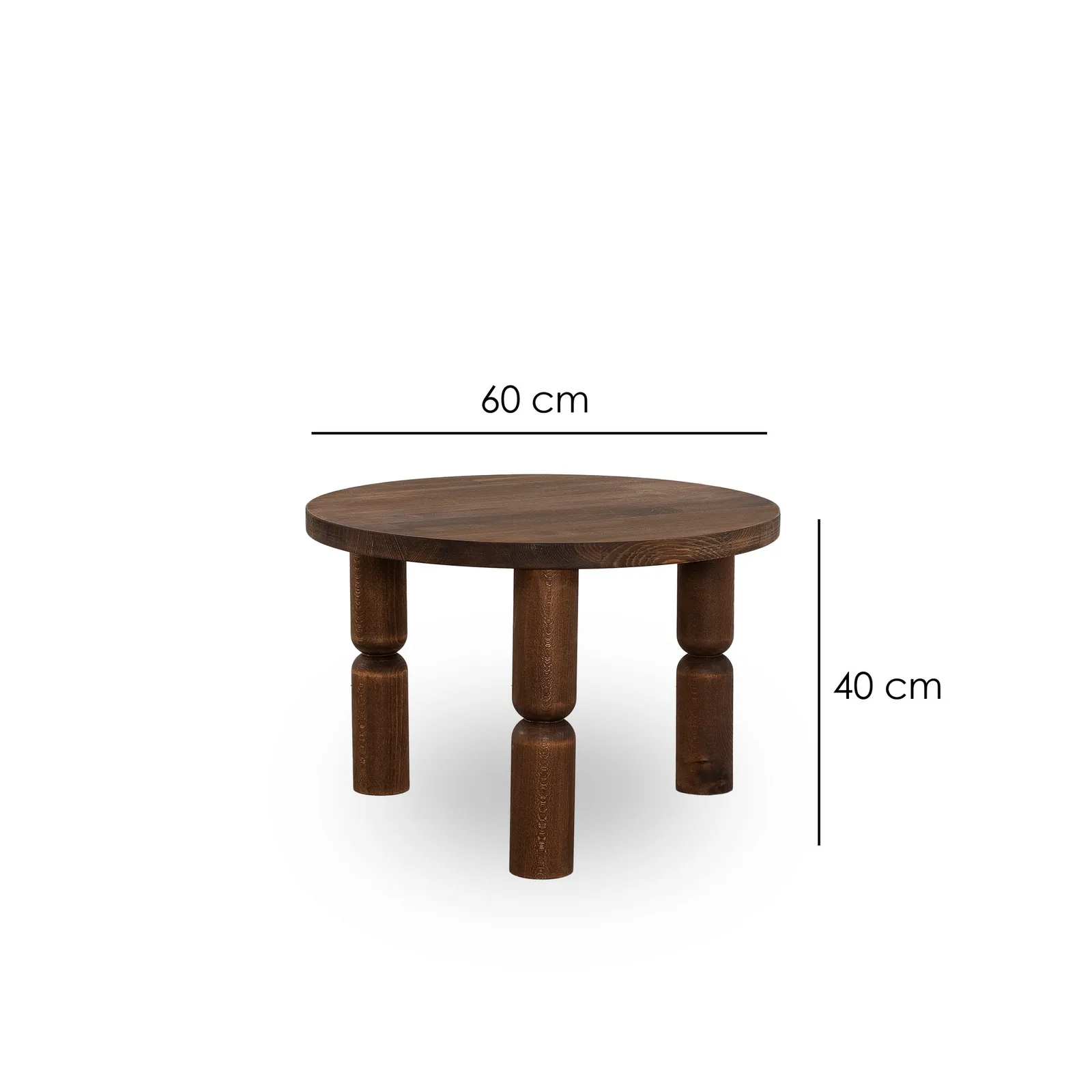 Couchtisch Ida aus Buchenholz in Kastanie, 60×60×40 cm - Image 16