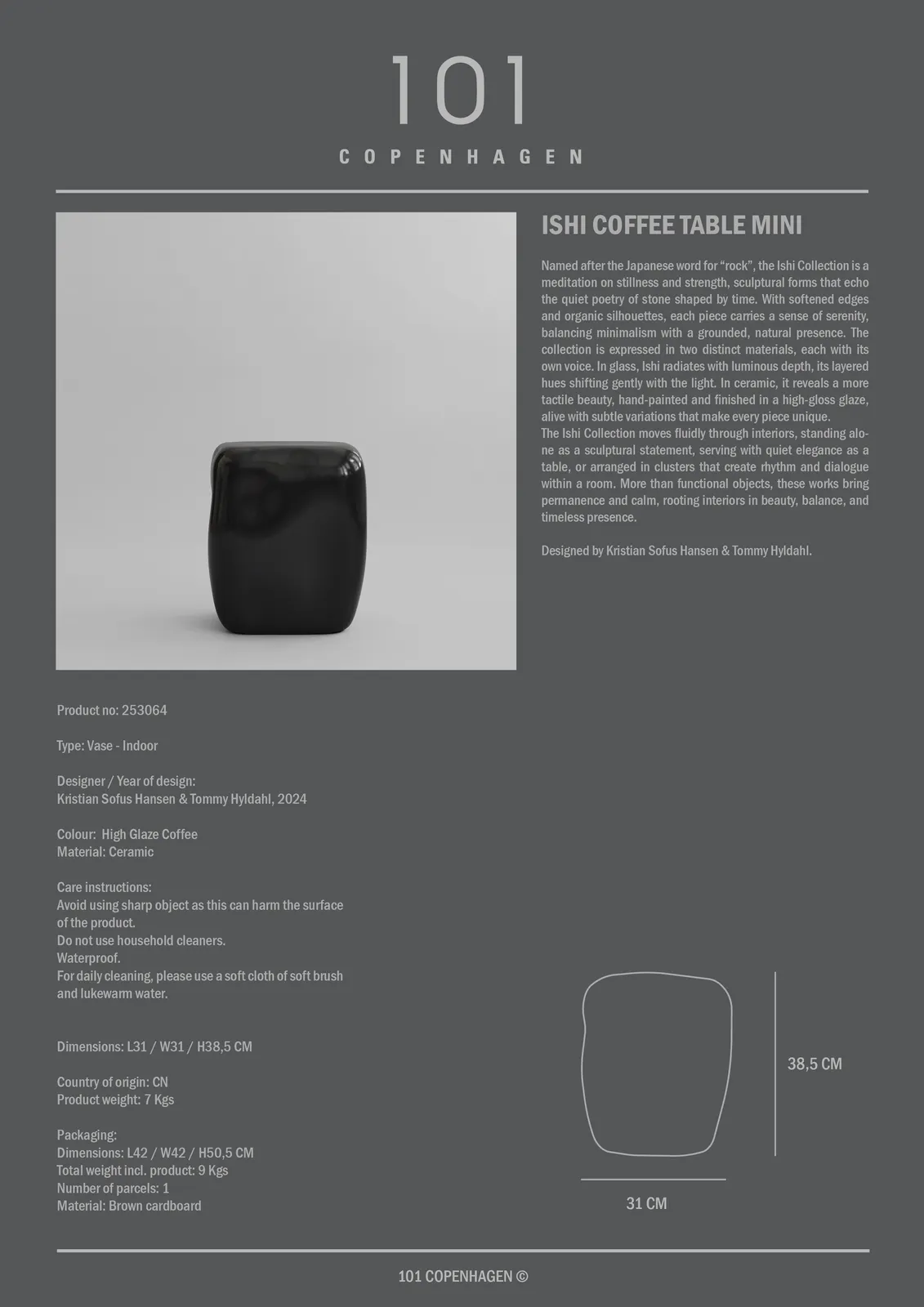 Couchtisch Ishi aus Keramik oder Glas, Mini - Image 16