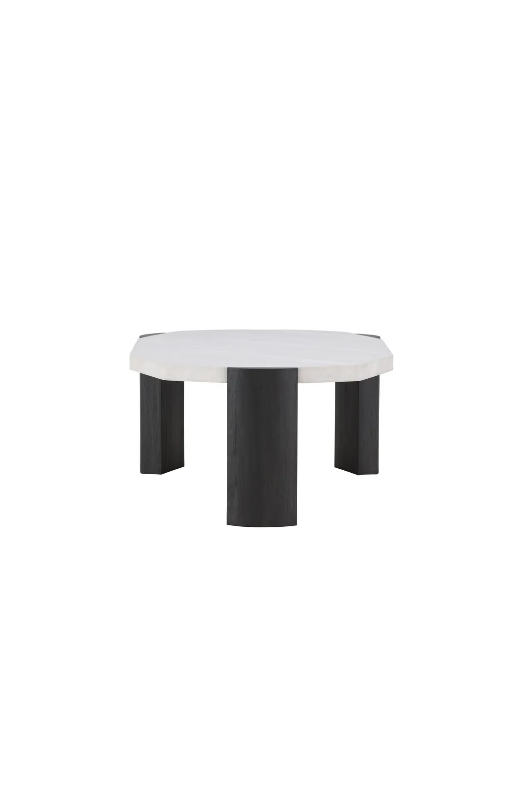 Couchtisch Kres mit beigem Steinlook, 71x125x40 cm - Image 10