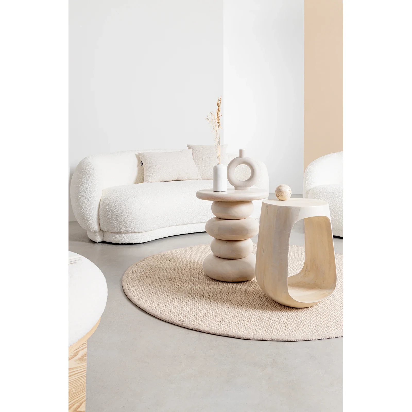 Couchtisch rund 33x33 Natur Lopez - Image 2