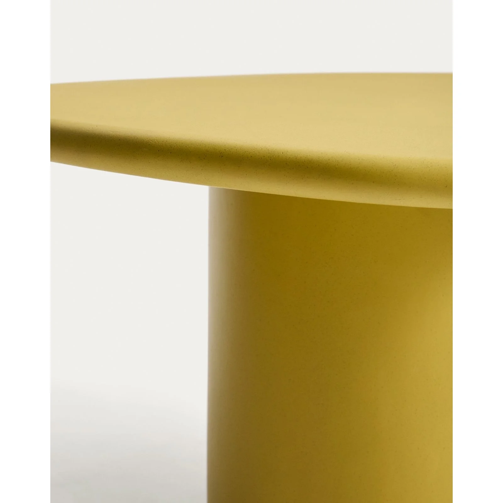Couchtisch Macarella aus senfgelbem Zement, 83 x 77 cm - Image 6
