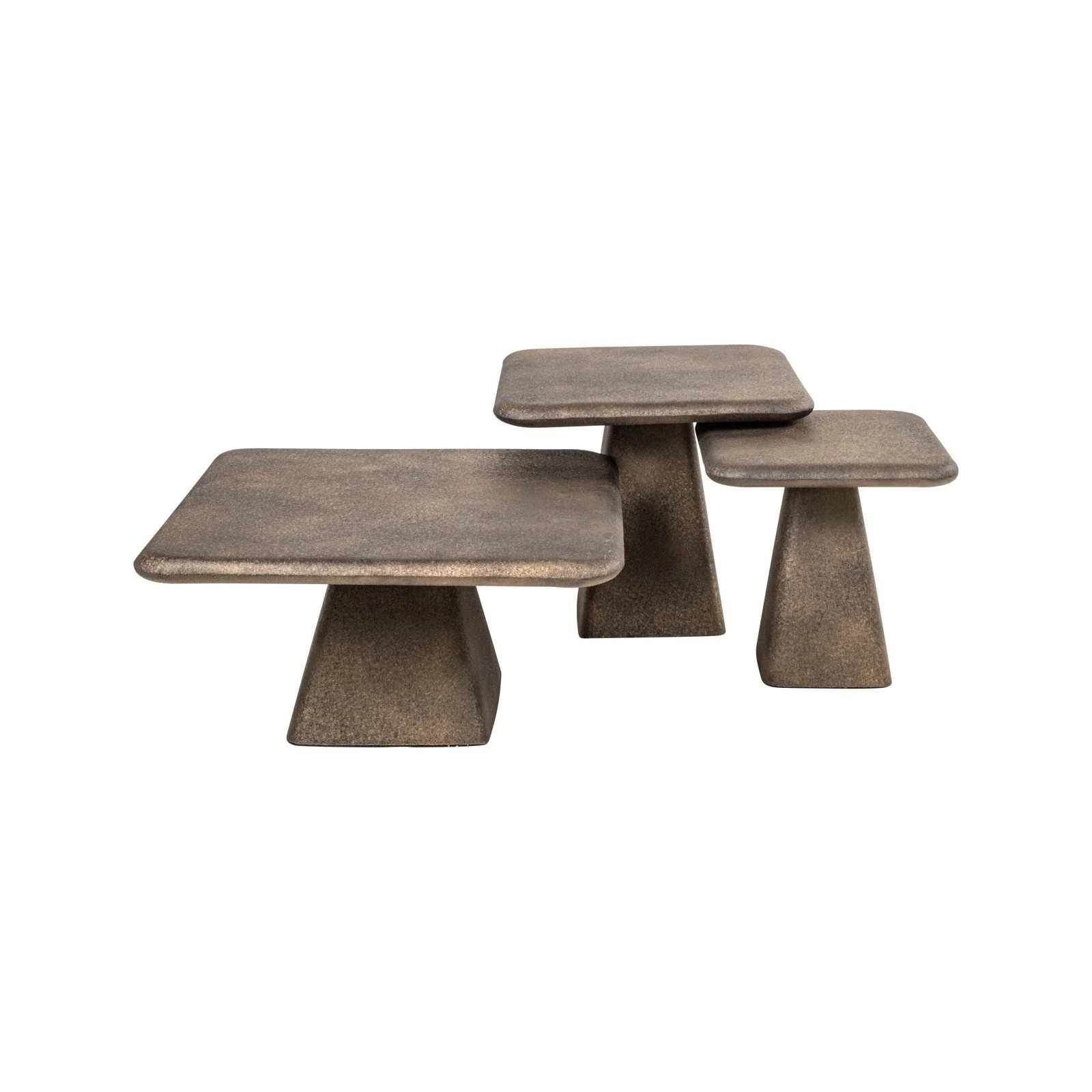 Couchtisch Marlie in brass antik 3er-Set - Image 4