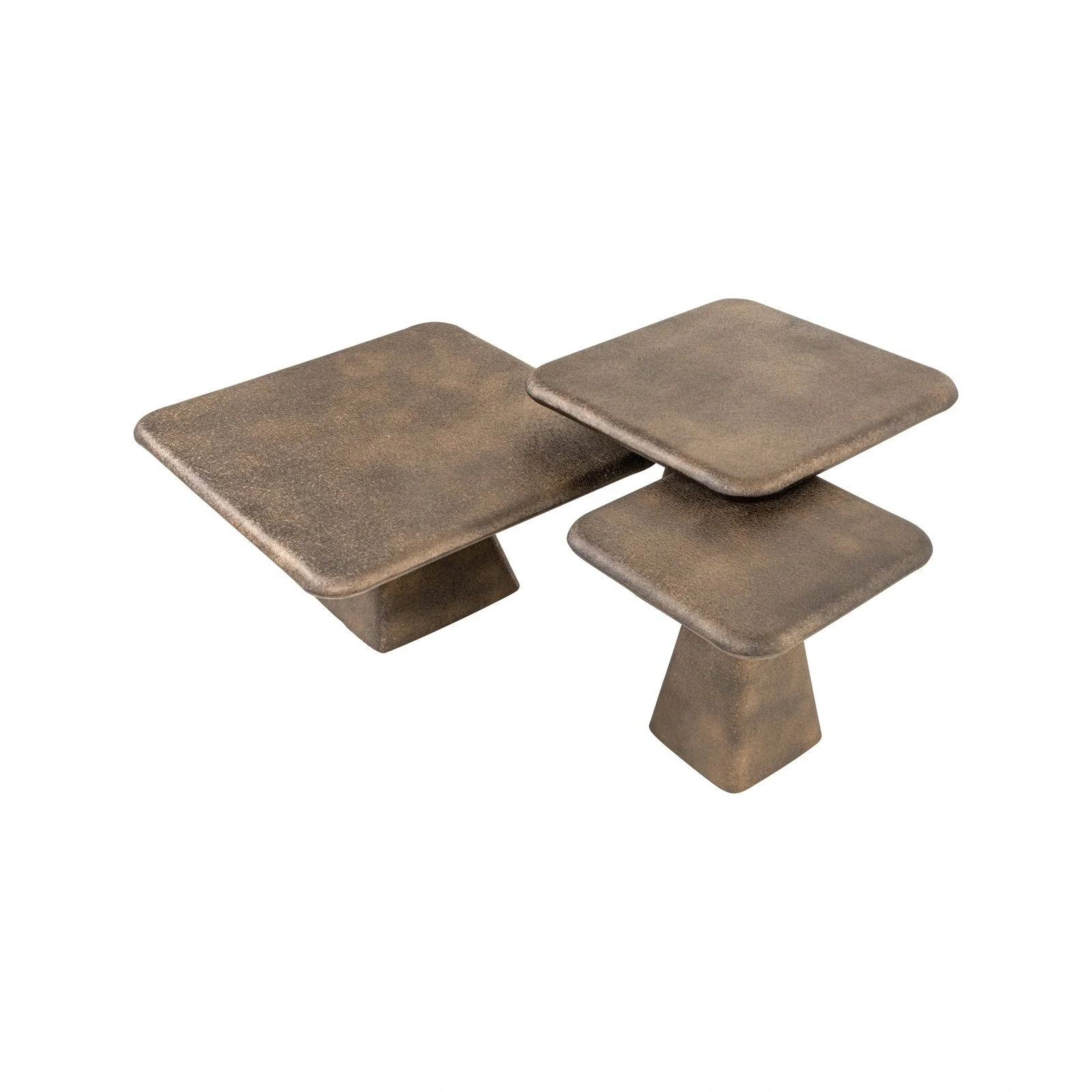 Couchtisch Marlie in brass antik 3er-Set - Image 5