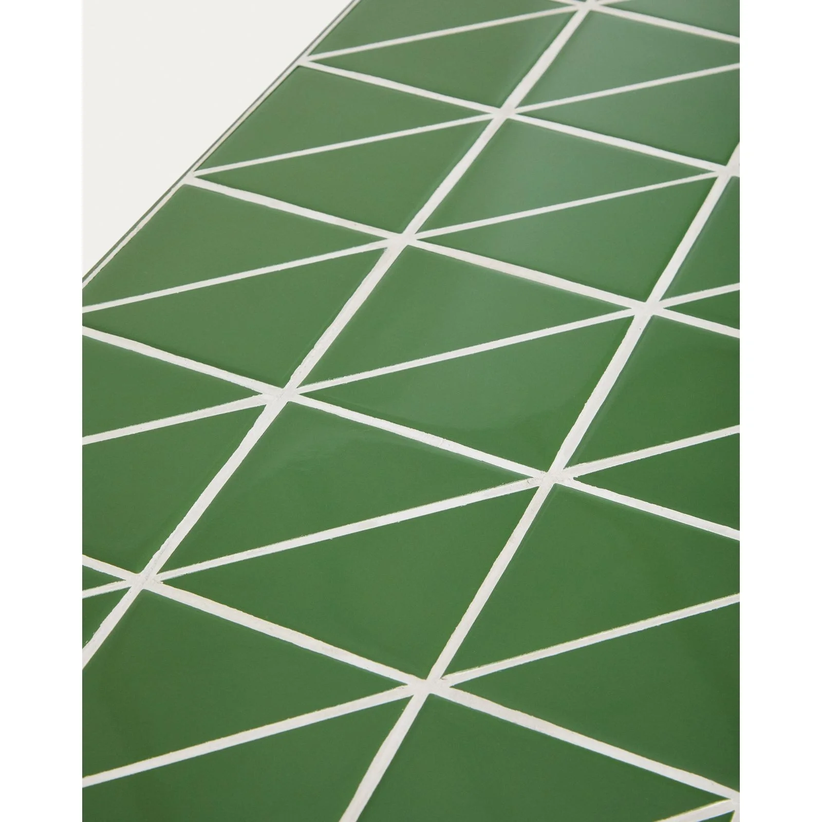 Couchtisch Maurina aus verzinktem Stahl in Grün mit grünen Kacheln, 122 x 61 cm - Image 8