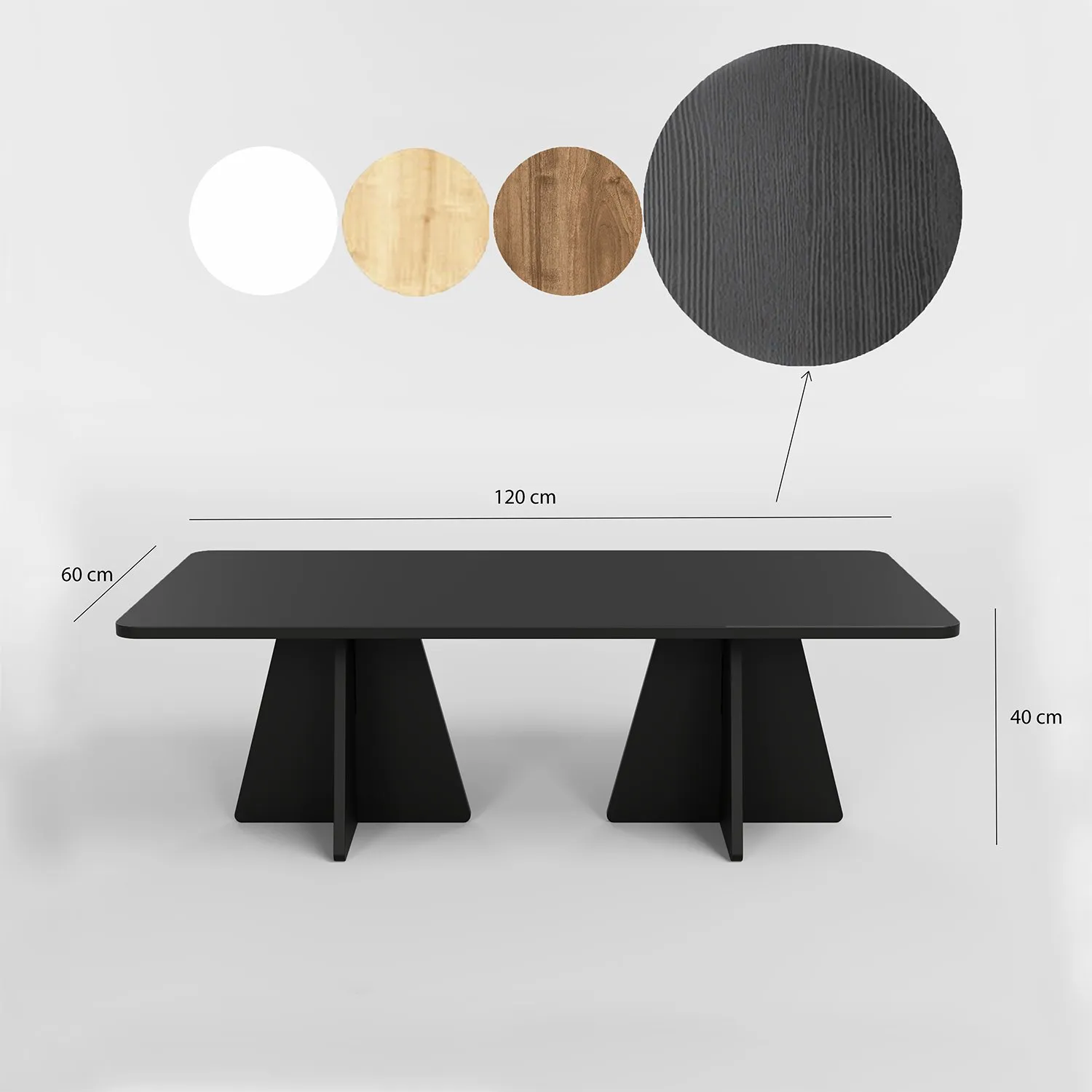 Couchtisch Mushroom aus melaminbeschichteten Holz, 120×60×40 cm - Image 6
