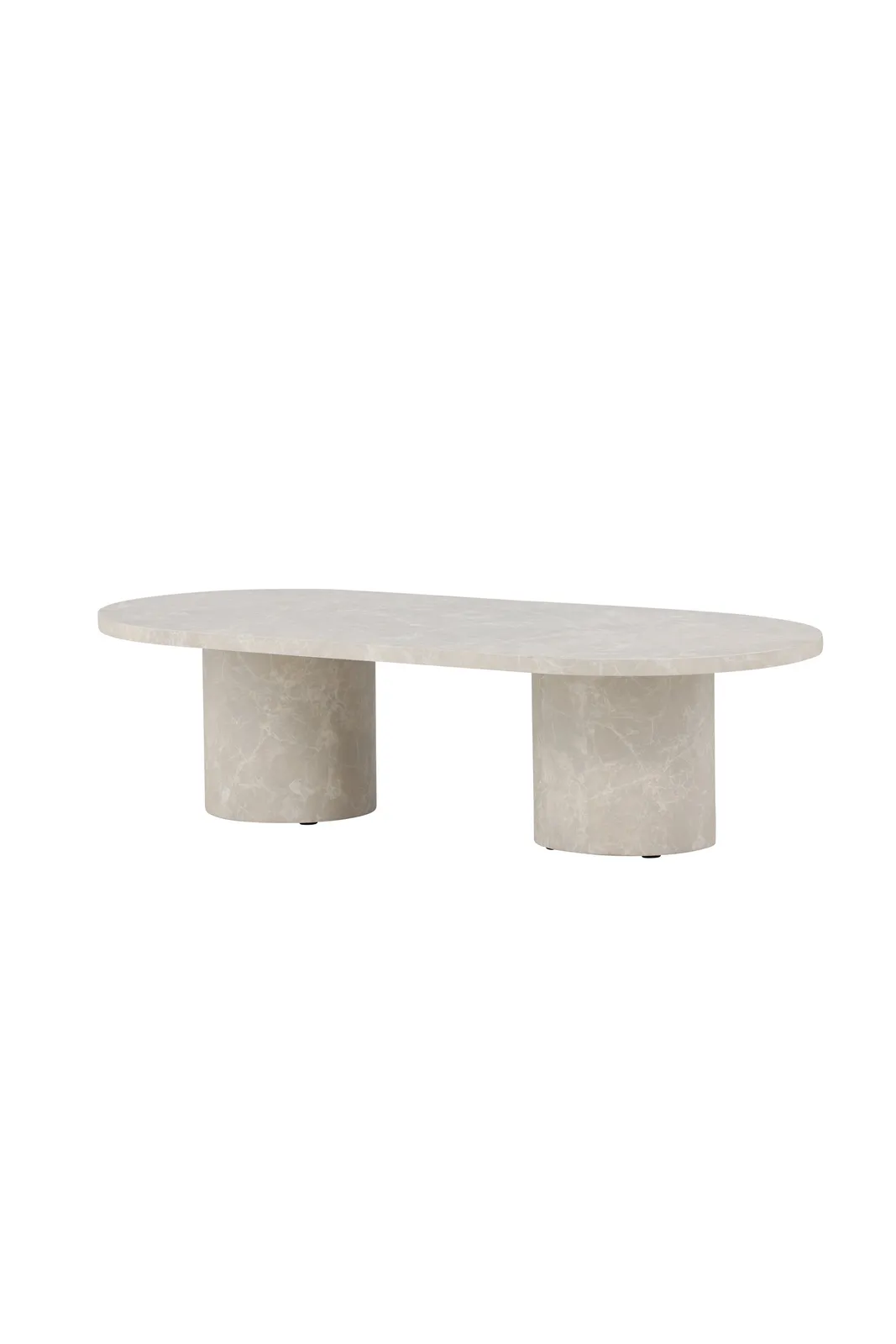 Couchtisch Narvik mit beigem Marmorlook, 60x120x33 cm - Image 6