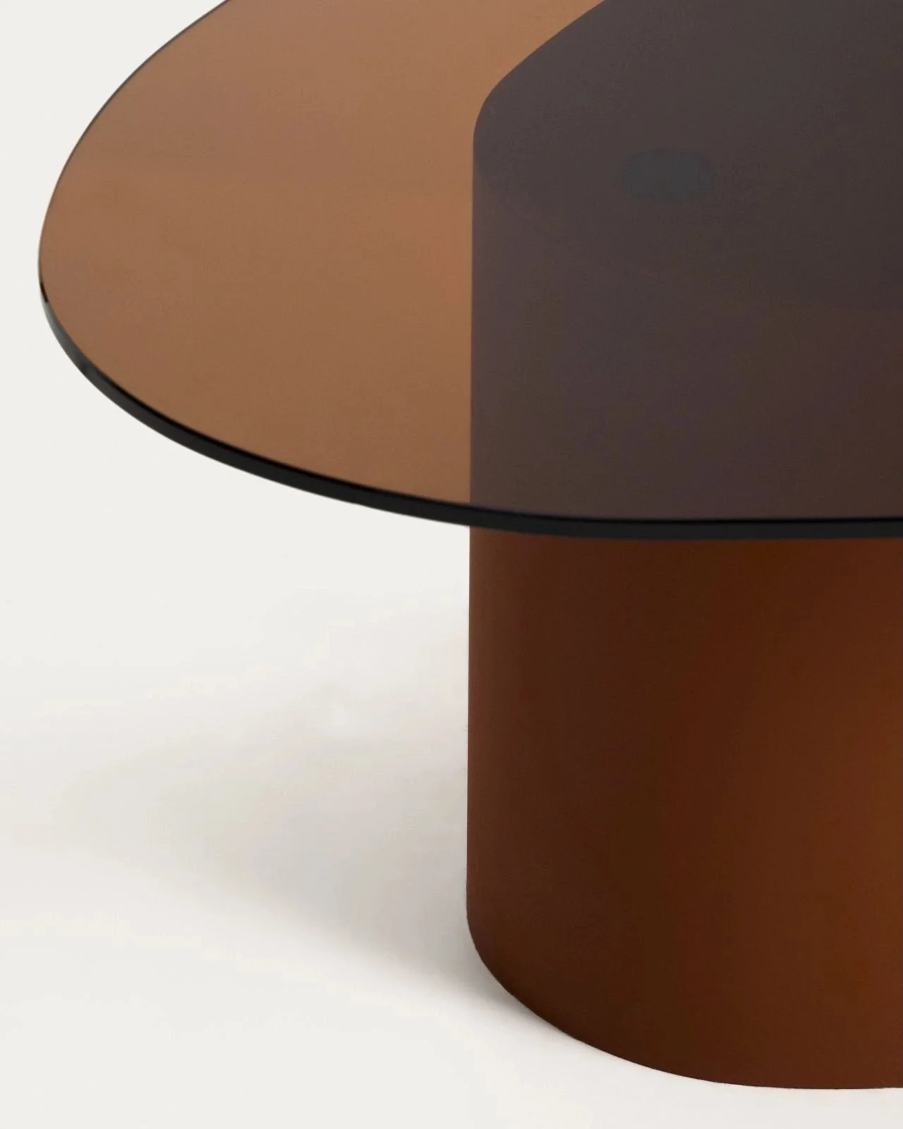Couchtisch Olir aus gehärtetem Glas und Stahl 82 x 74 cm - Image 9