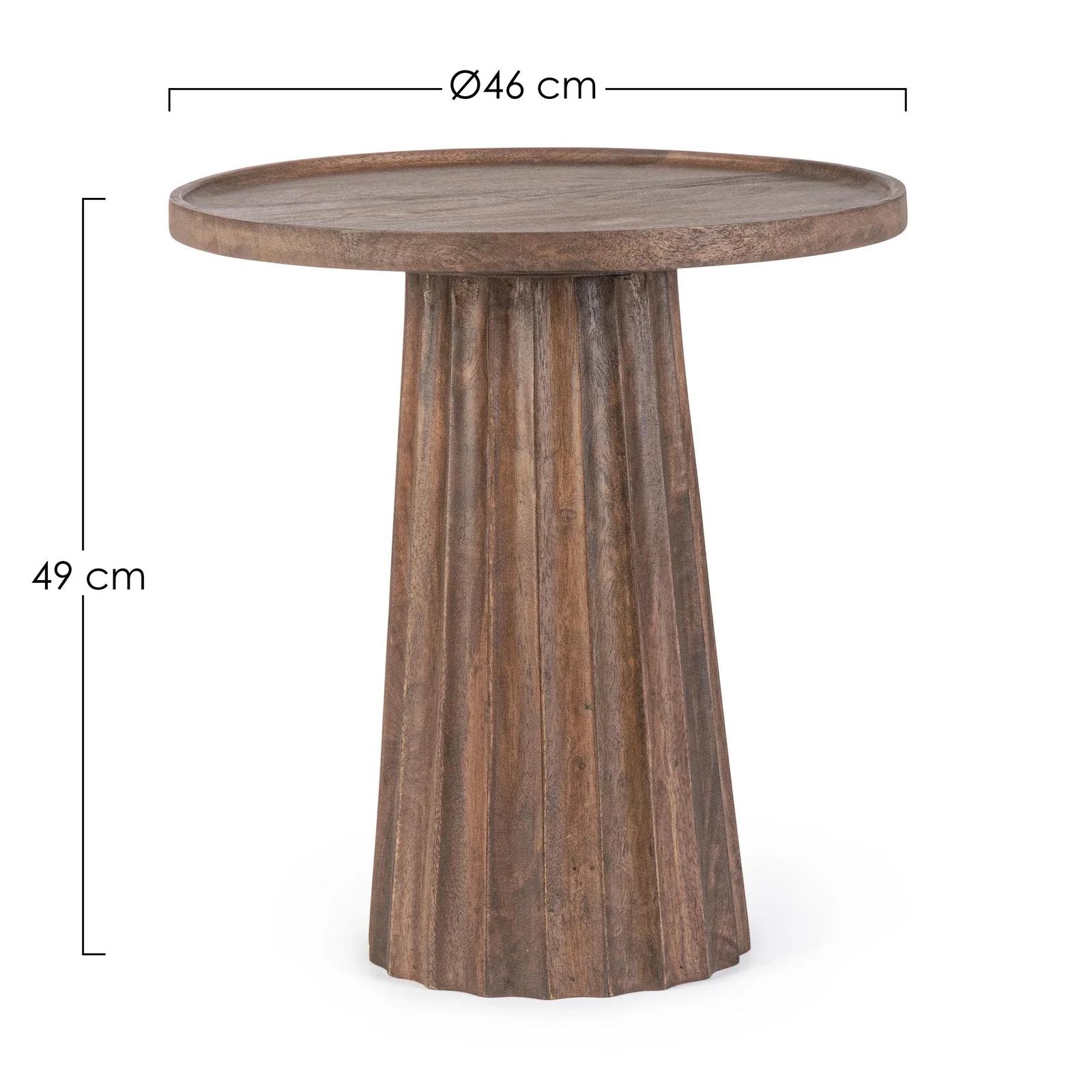 Couchtisch Natur rund 46x46 Orissa - Image 3