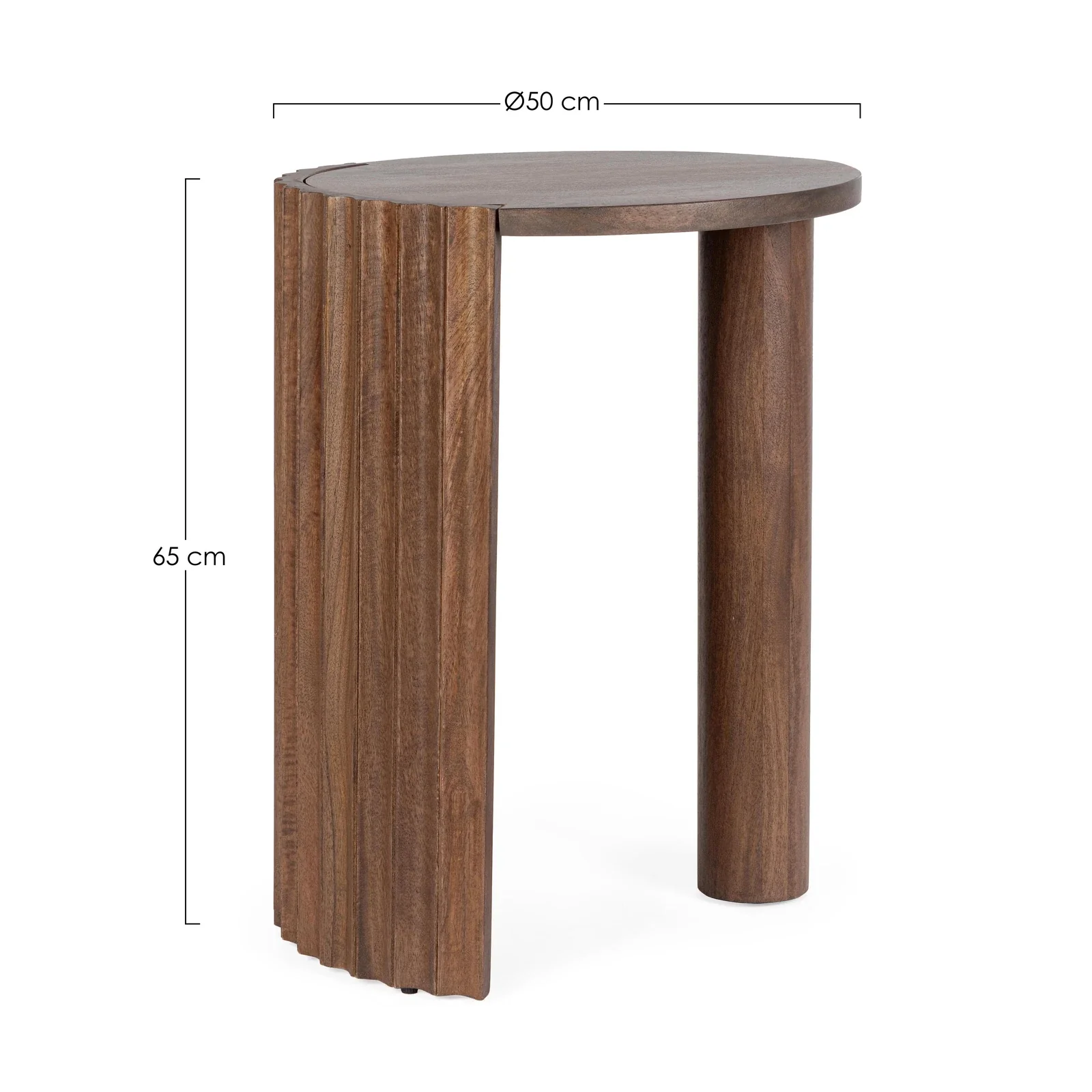 Couchtisch Natur rund 50x50 Orissa - Image 4