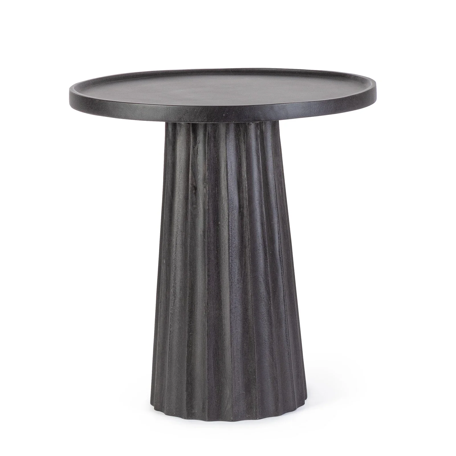 Couchtisch Schwarz rund 46x46 Orissa
