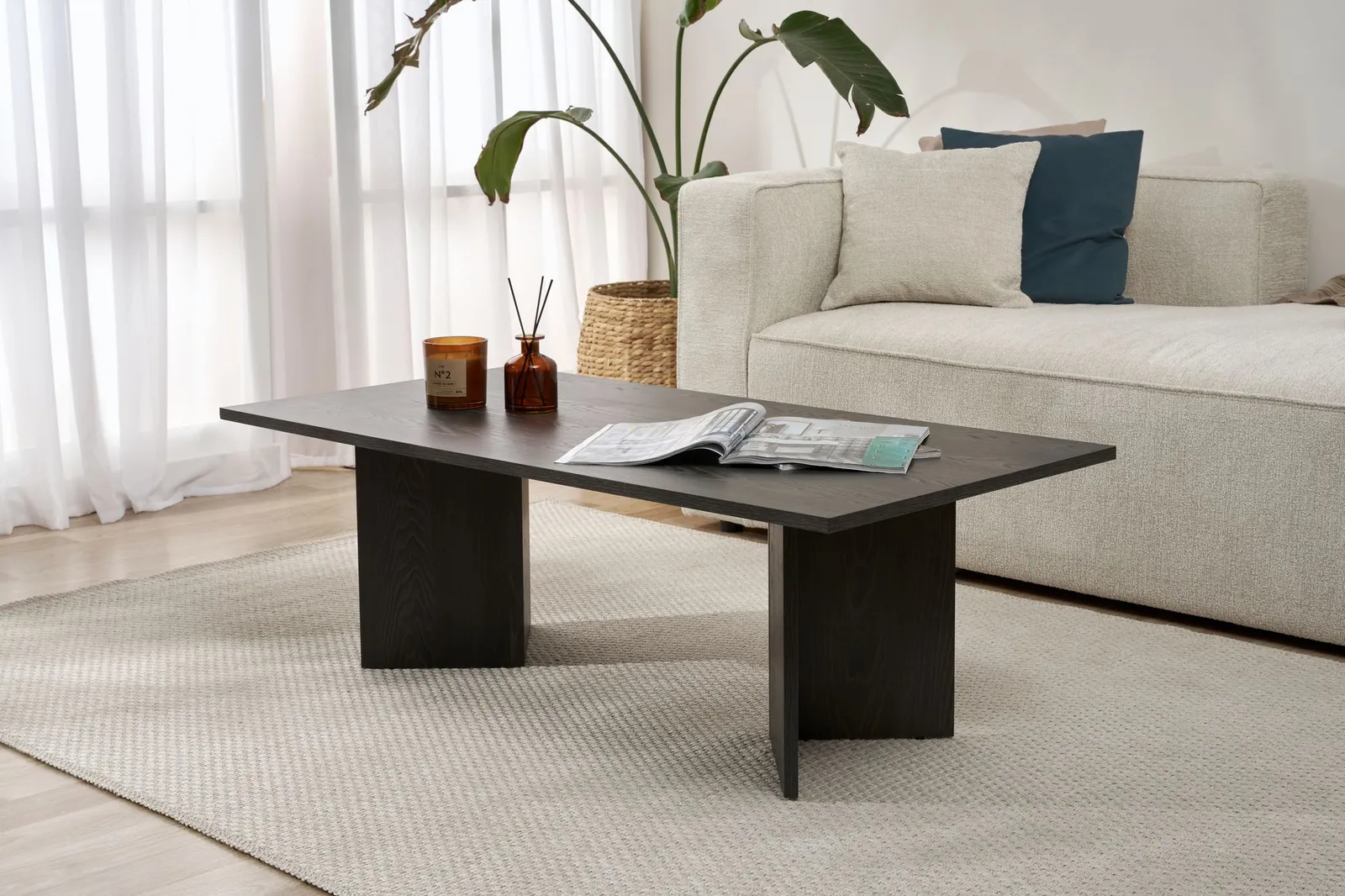 Couchtisch Sabin aus melaminbeschichteten Holz, 119×60×40 cm - Image 18