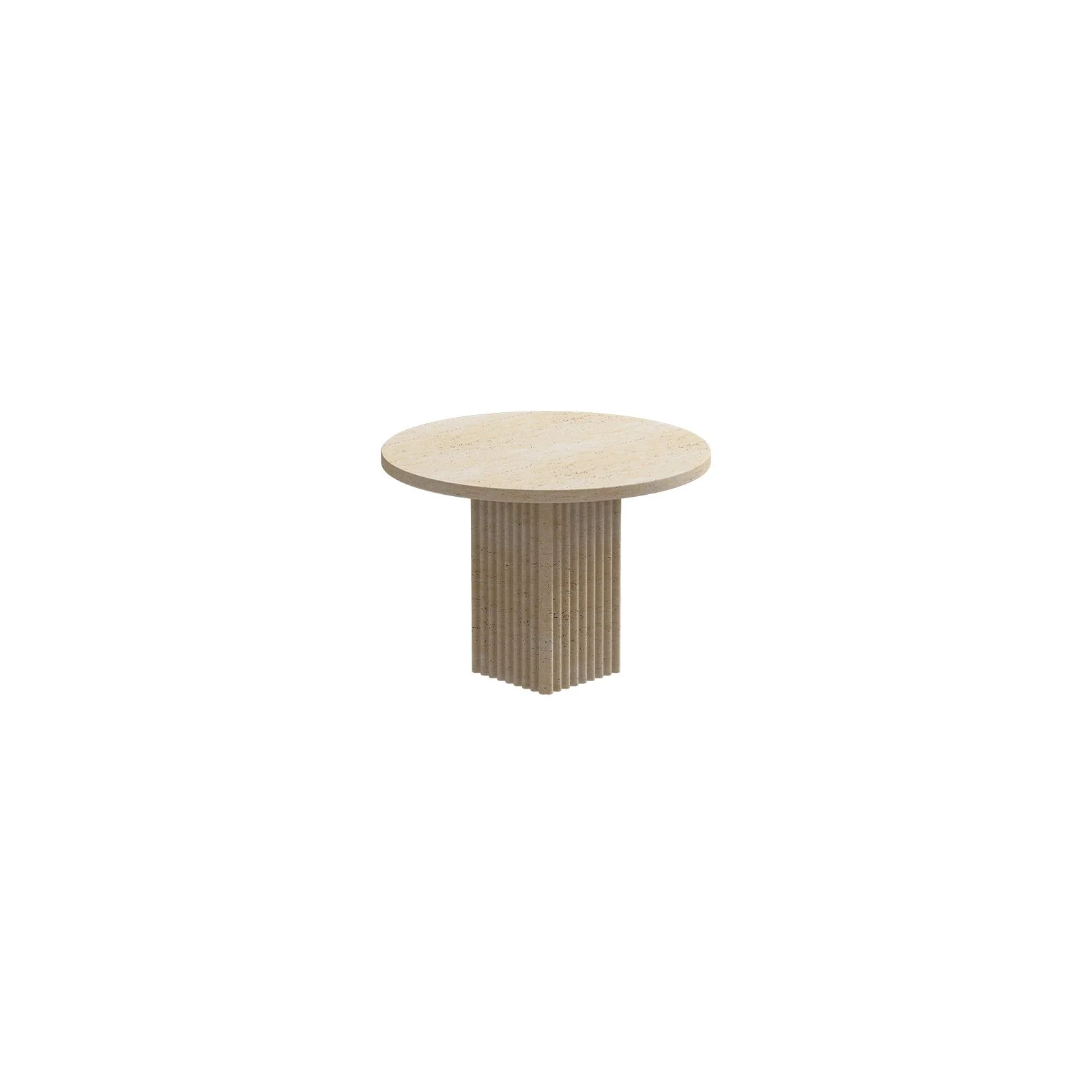Couchtisch SoHo aus Travertin, 50×50×35 cm