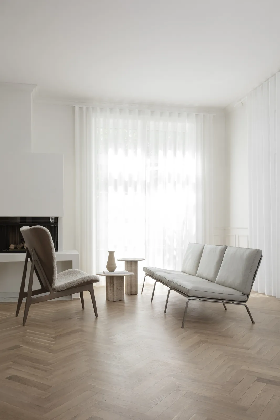 Couchtisch SoHo aus Travertin, 50×50×35 cm - Image 3